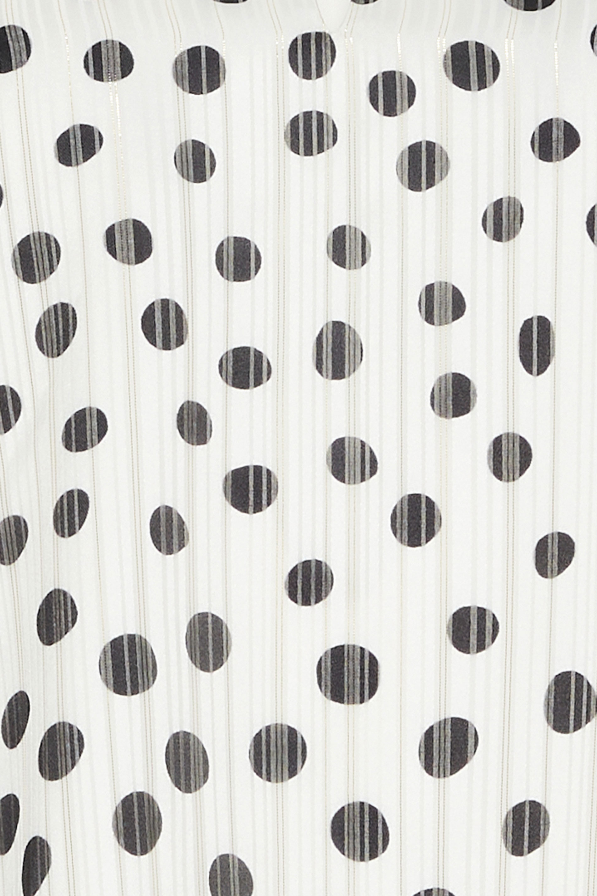 STAR White Sheer Spot Embellished Trim Blouse | StarByJM 5