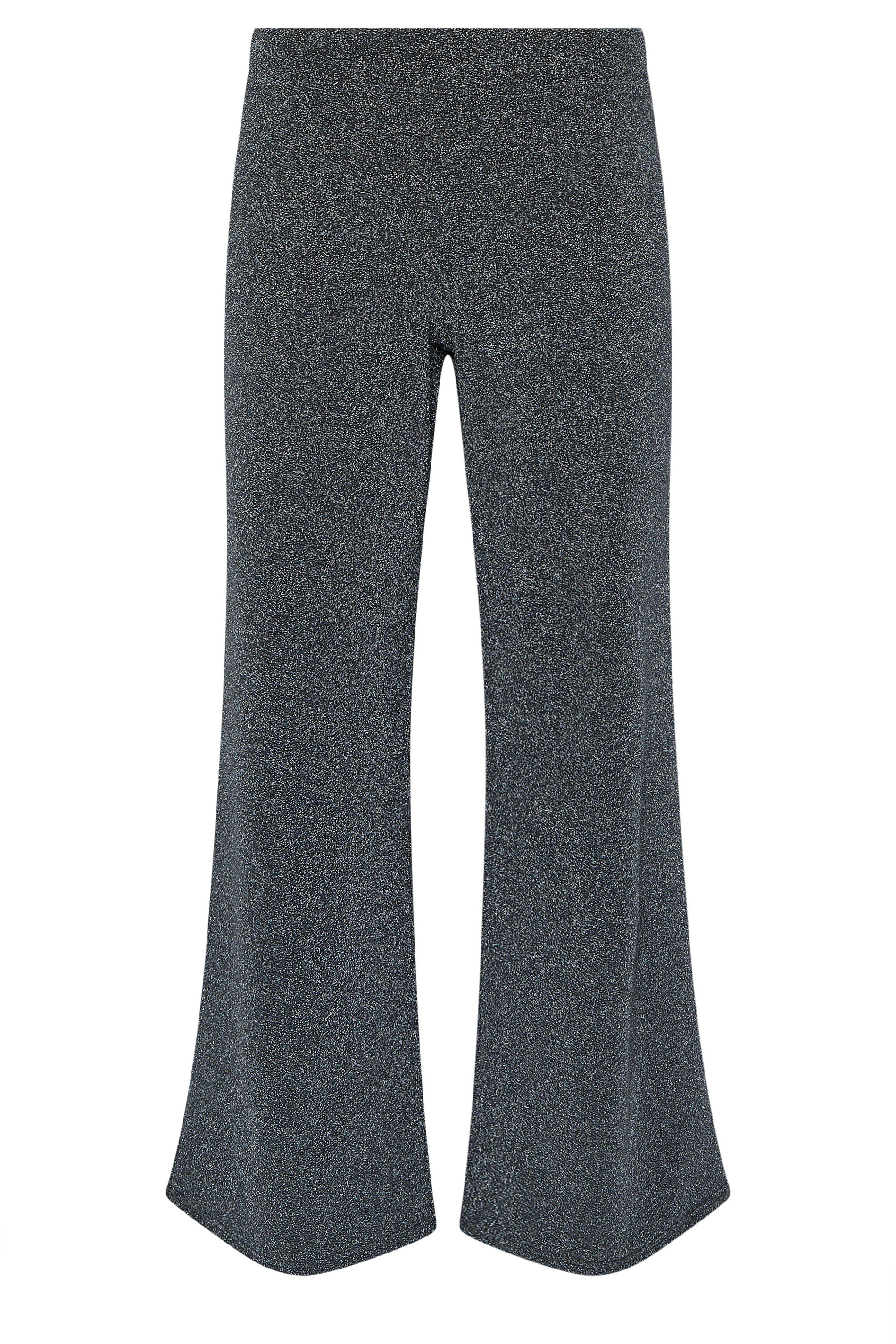 PixieGirl Petite Women's Black Sparkle Wide Leg Trouser | PixieGirl 6
