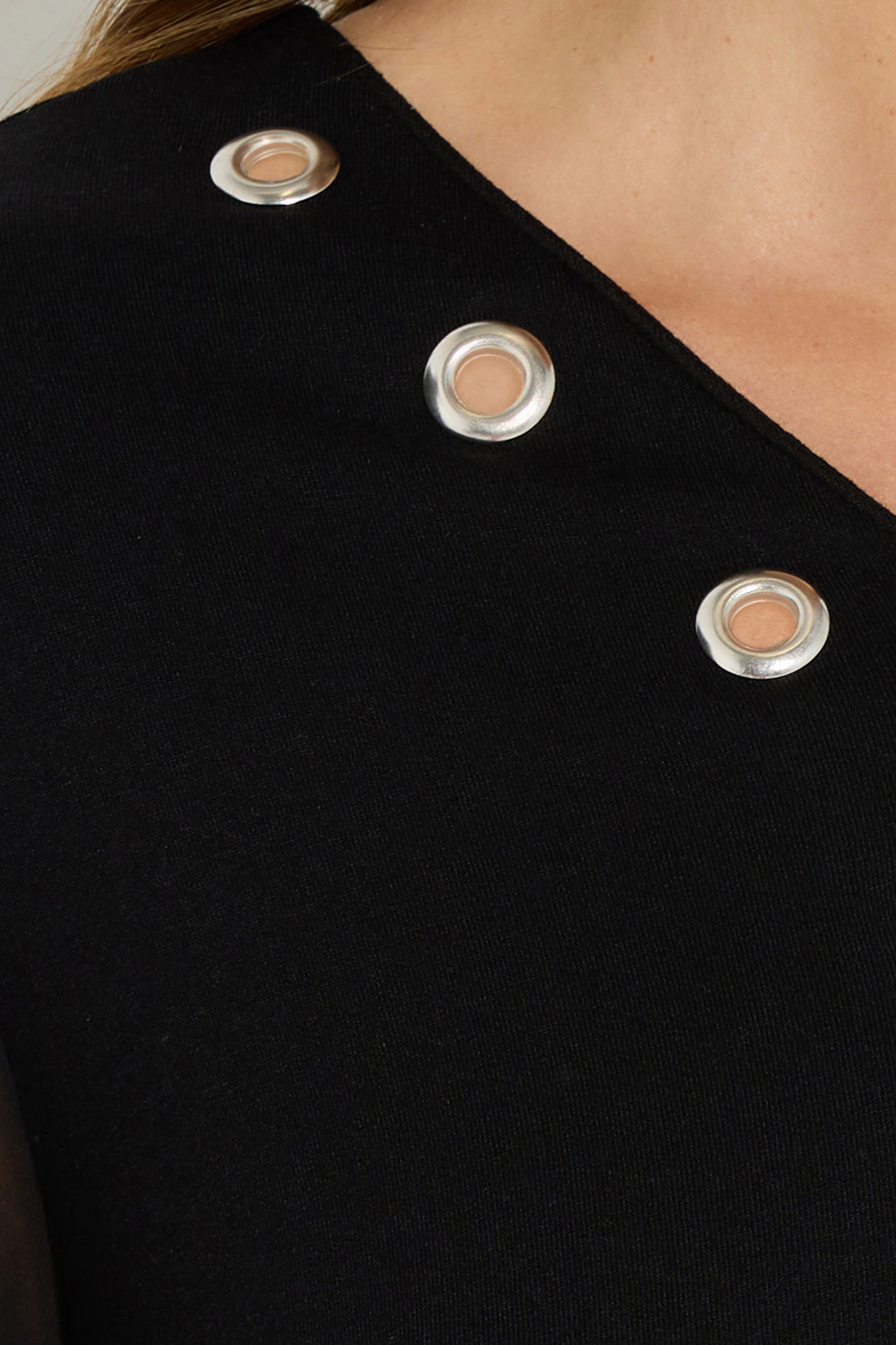 STAR Black Eyelet Zip Top | StarByJM 6