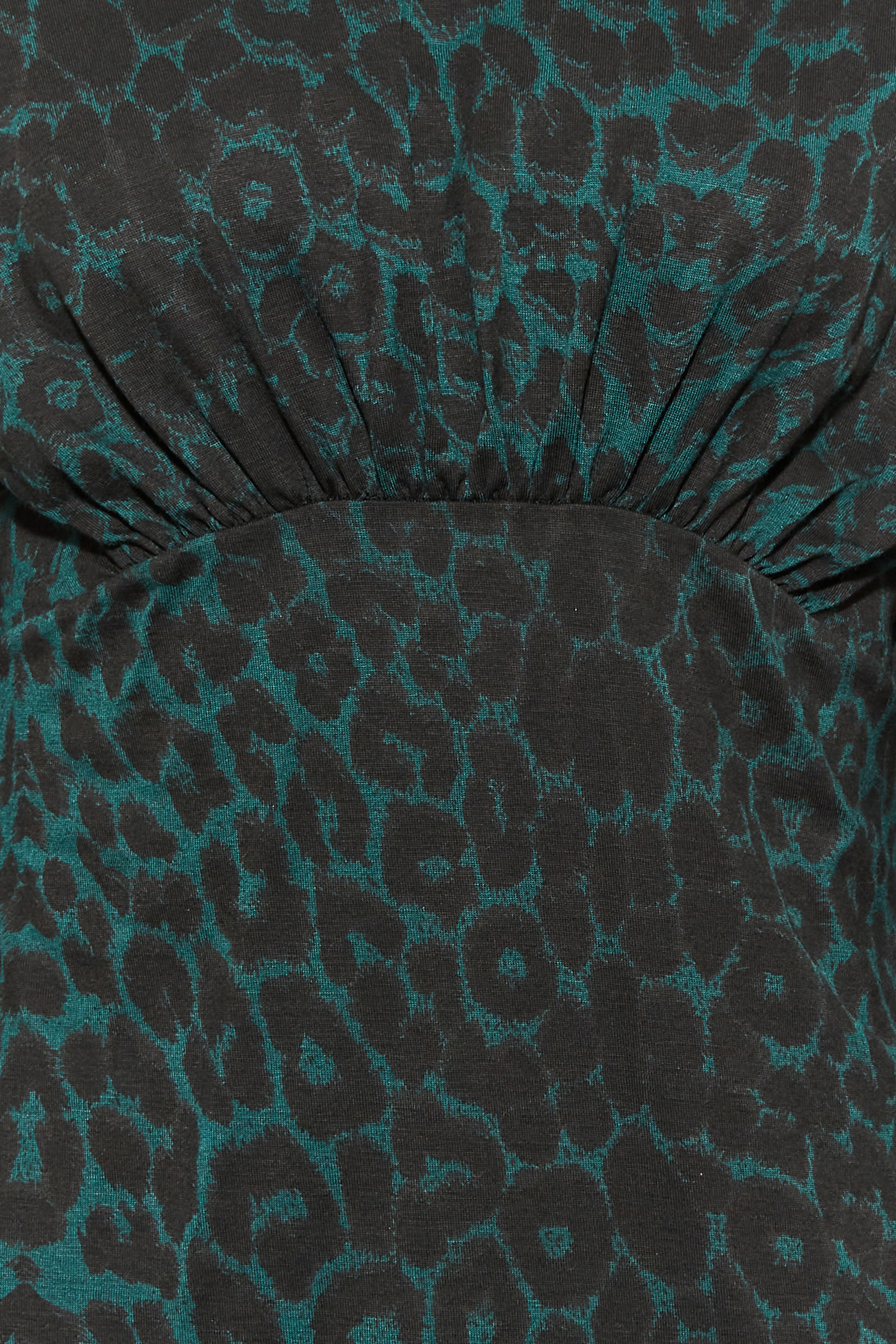 Petite Green Leopard Print Long Sleeve Top | PixieGirl 5