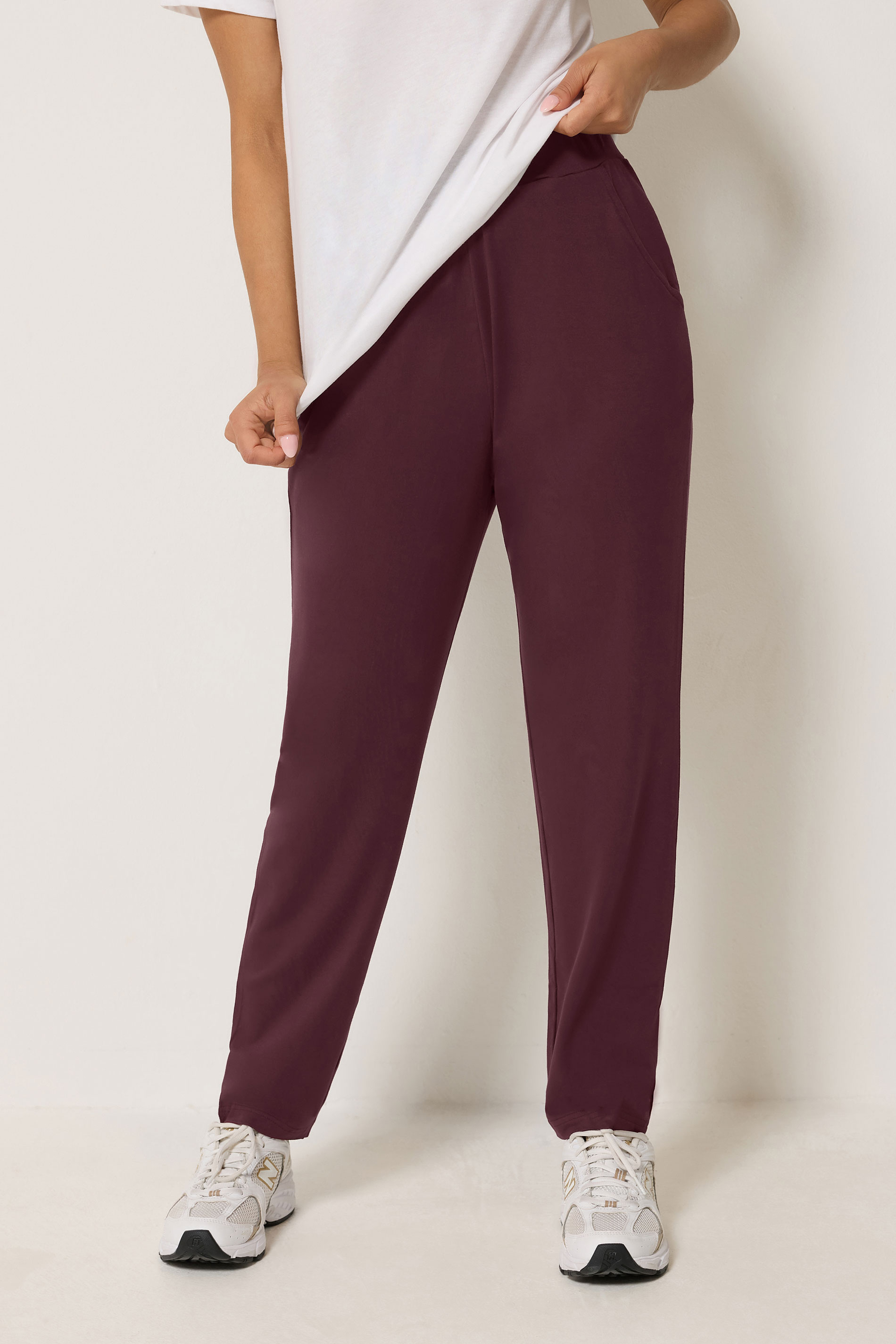PixieGirl Petite Women's Burgundy Red Harem Trousers | PixieGirl 1