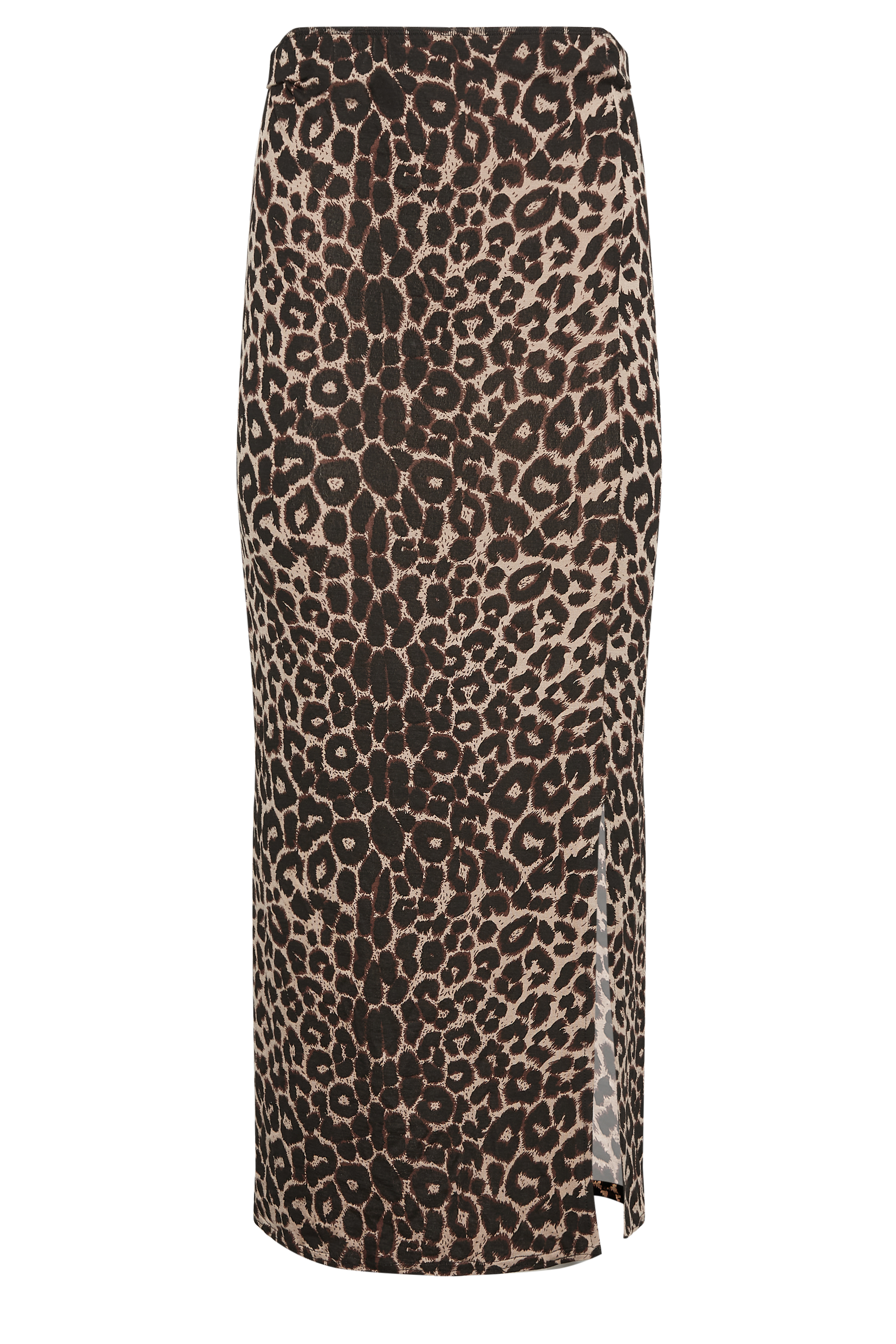 PixieGirl Brown Leopard Print Maxi Skirt | PixieGirl