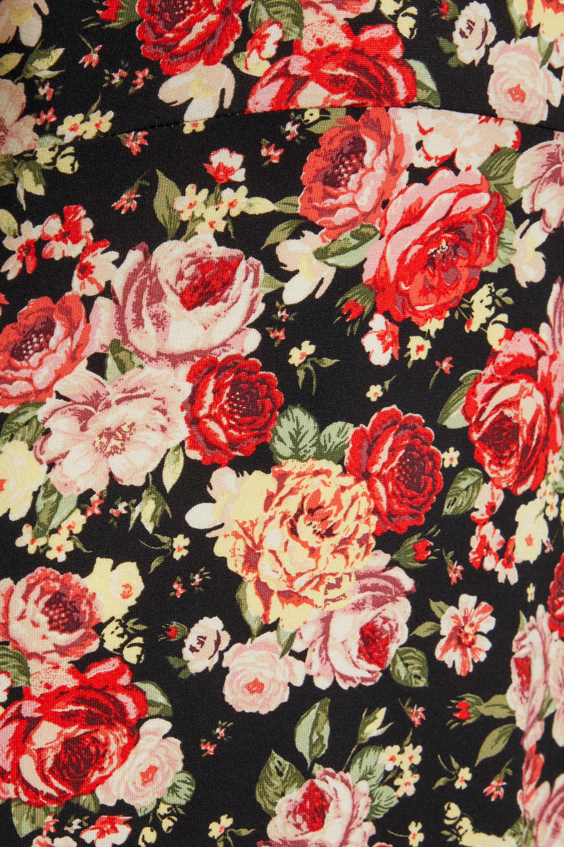 Petite Black Floral V-Neck Dress | PixieGirl 6