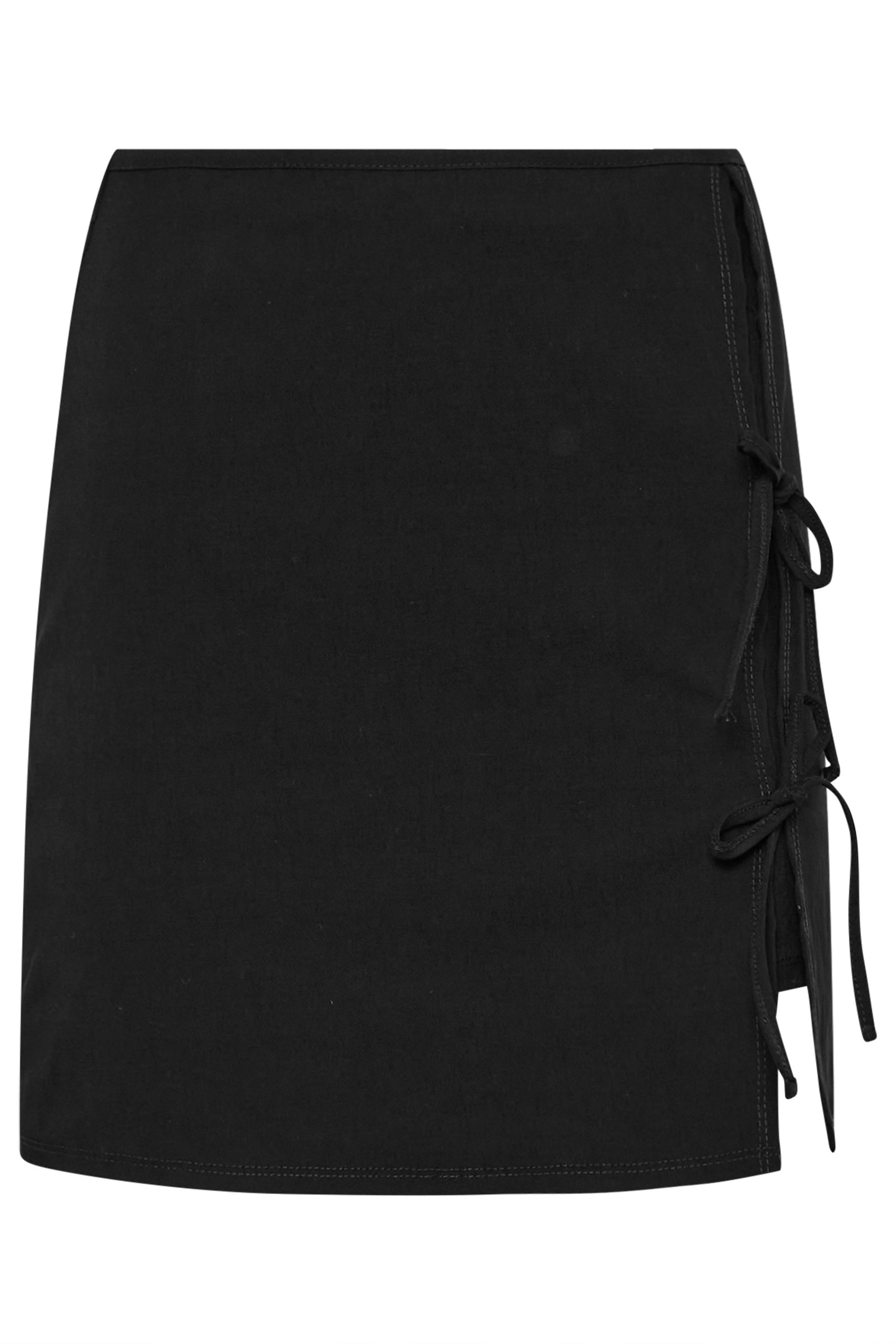 PixieGirl Petite Women's Black Tie Bow Mini Skirt | PixieGirl 5