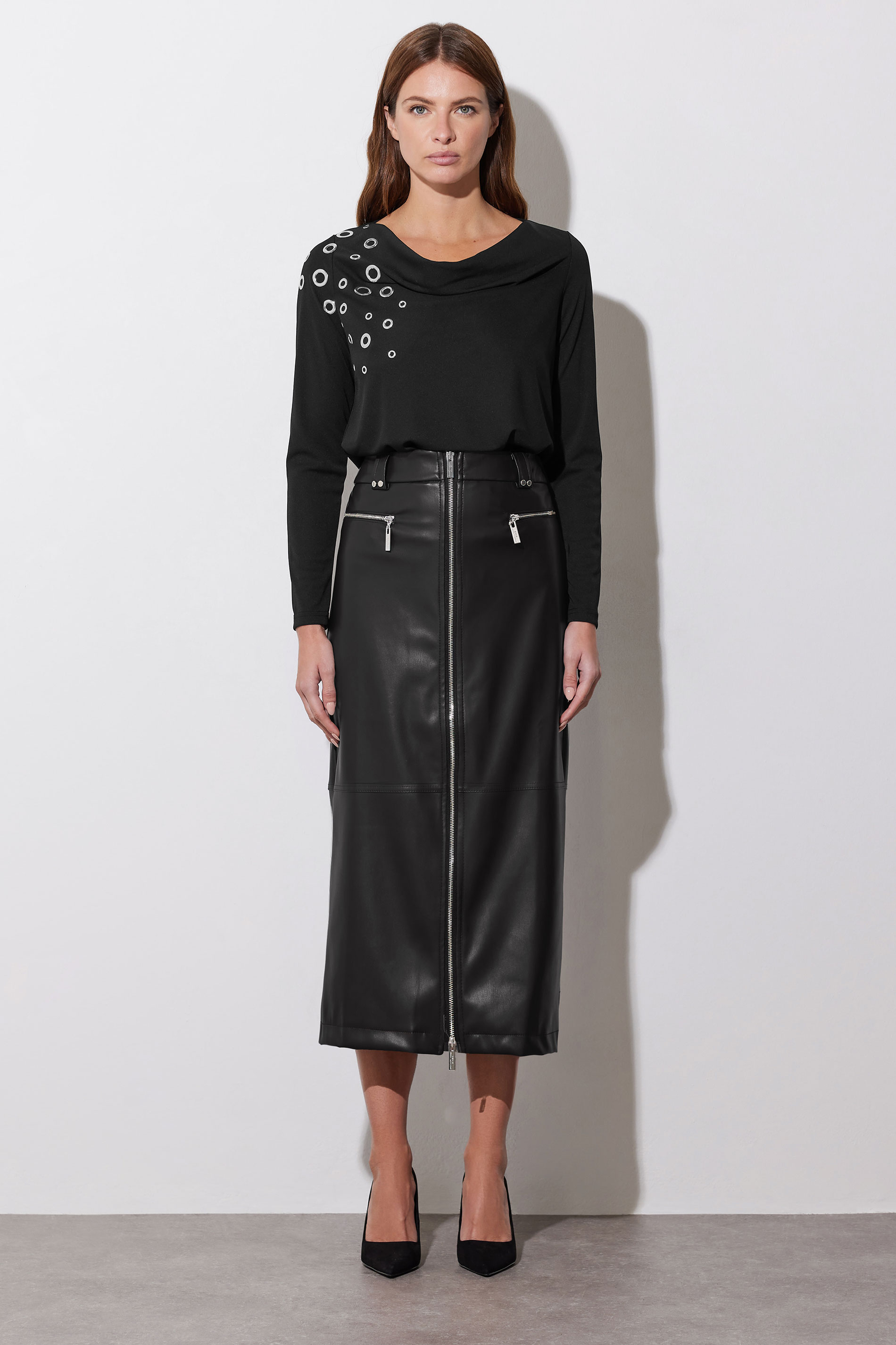 STAR Black Eyelet Detail Top | StarByJM 2