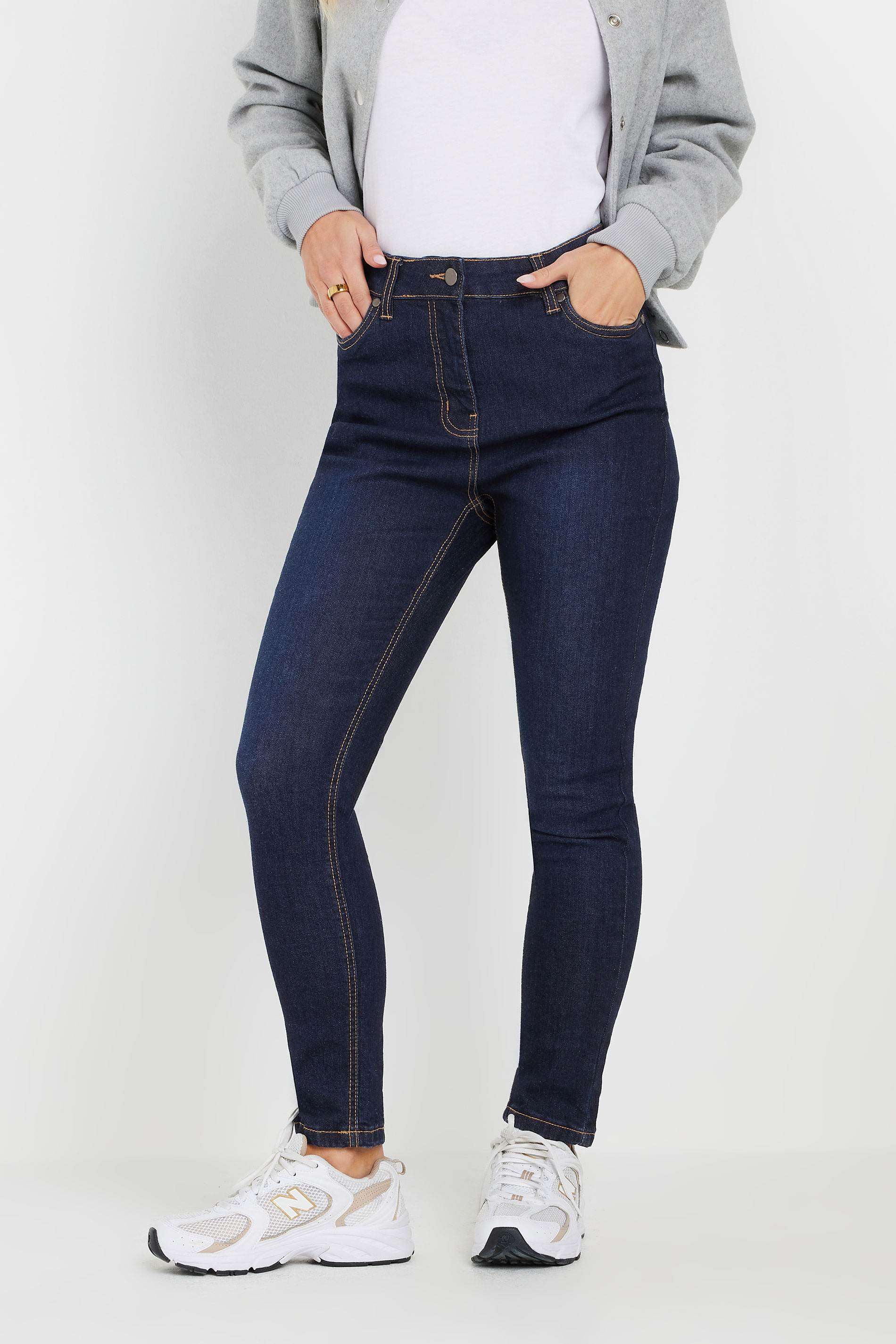 PixieGirl Petite Women's Dark Blue Stretch Skinny AVA Jeans | PixieGirl 2