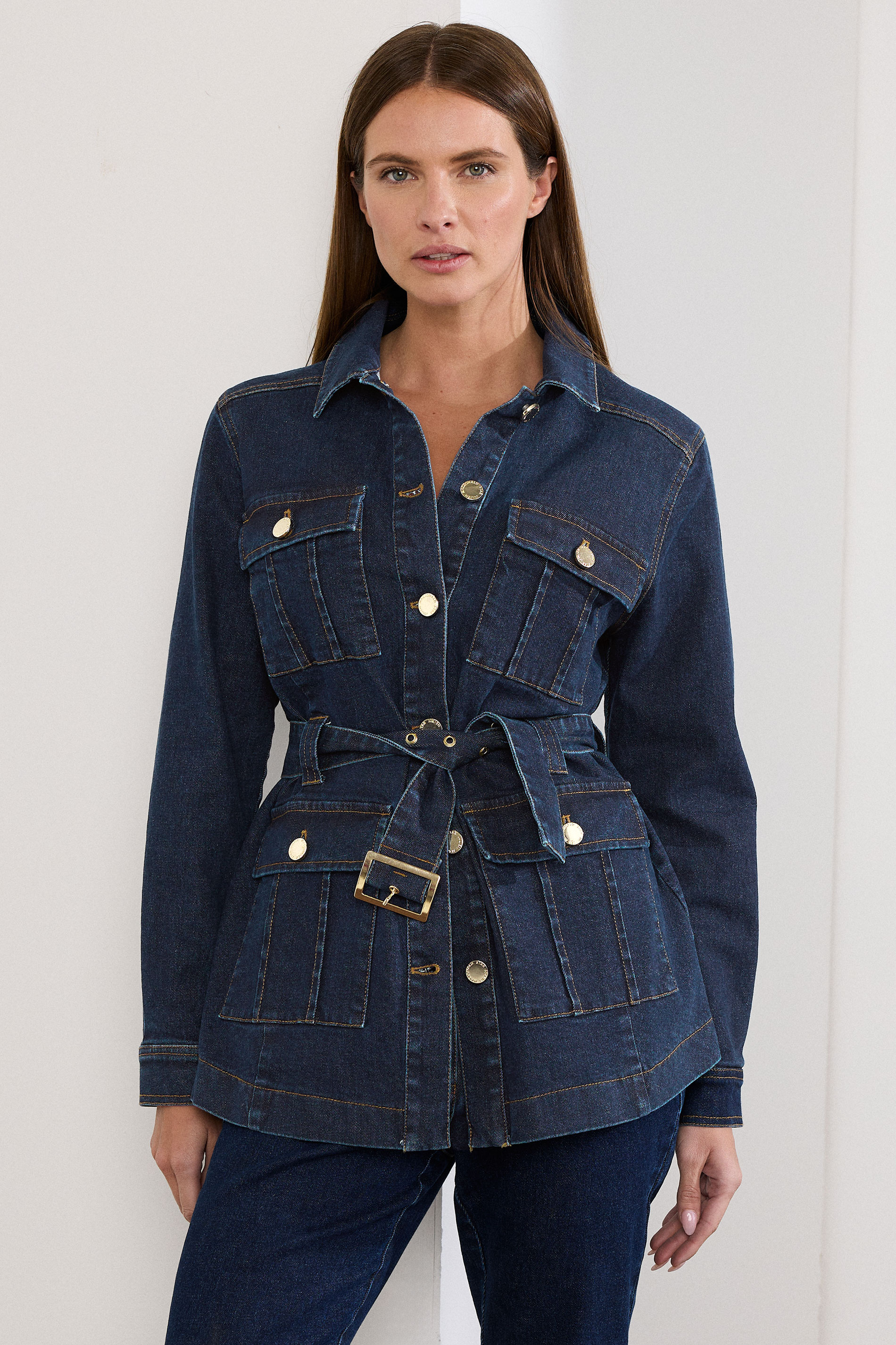 STAR Blue Belted Denim Jacket | StarByJM 1