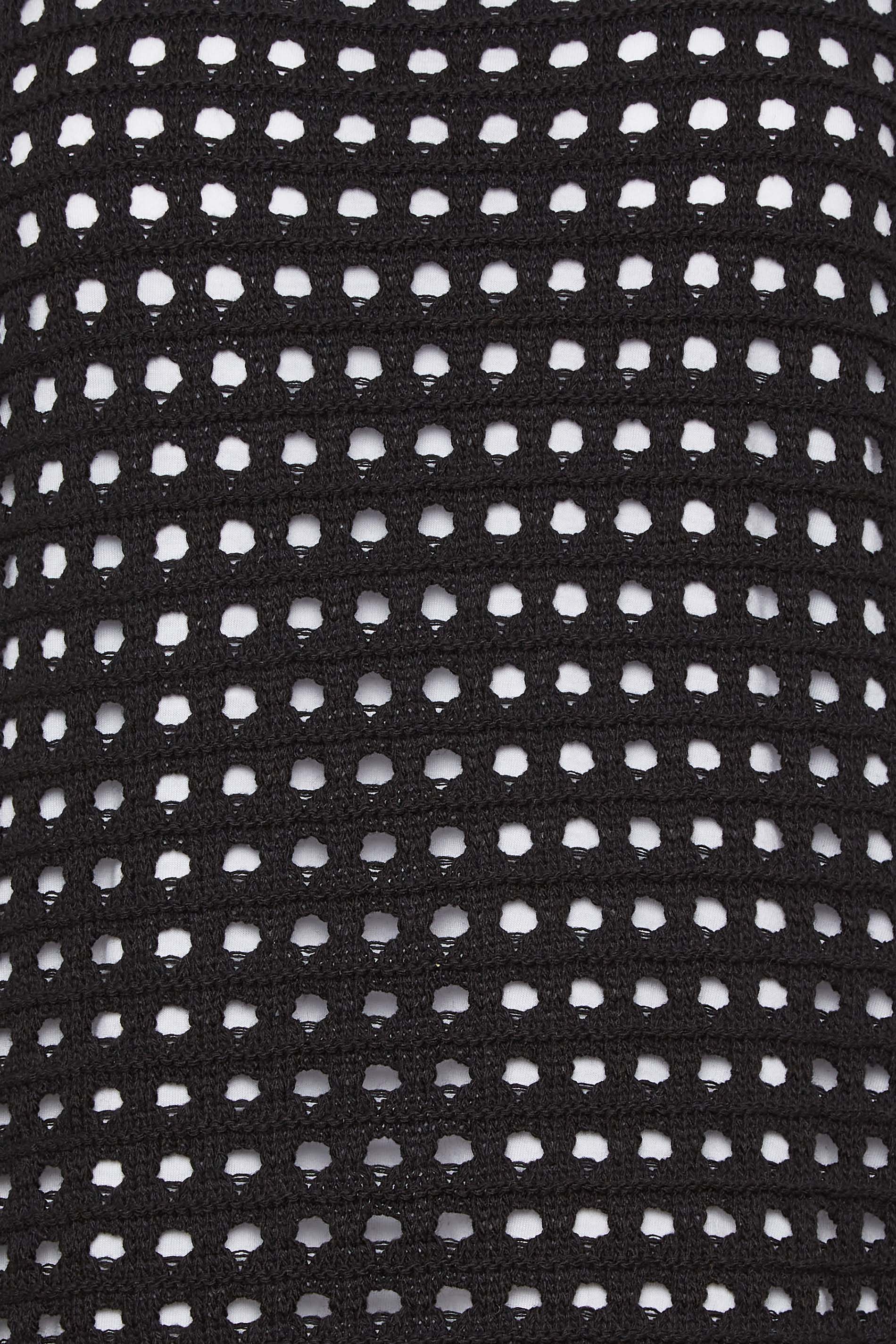 PixieGirl Black Crochet Slash Neck Jumper | PixieGirl 5