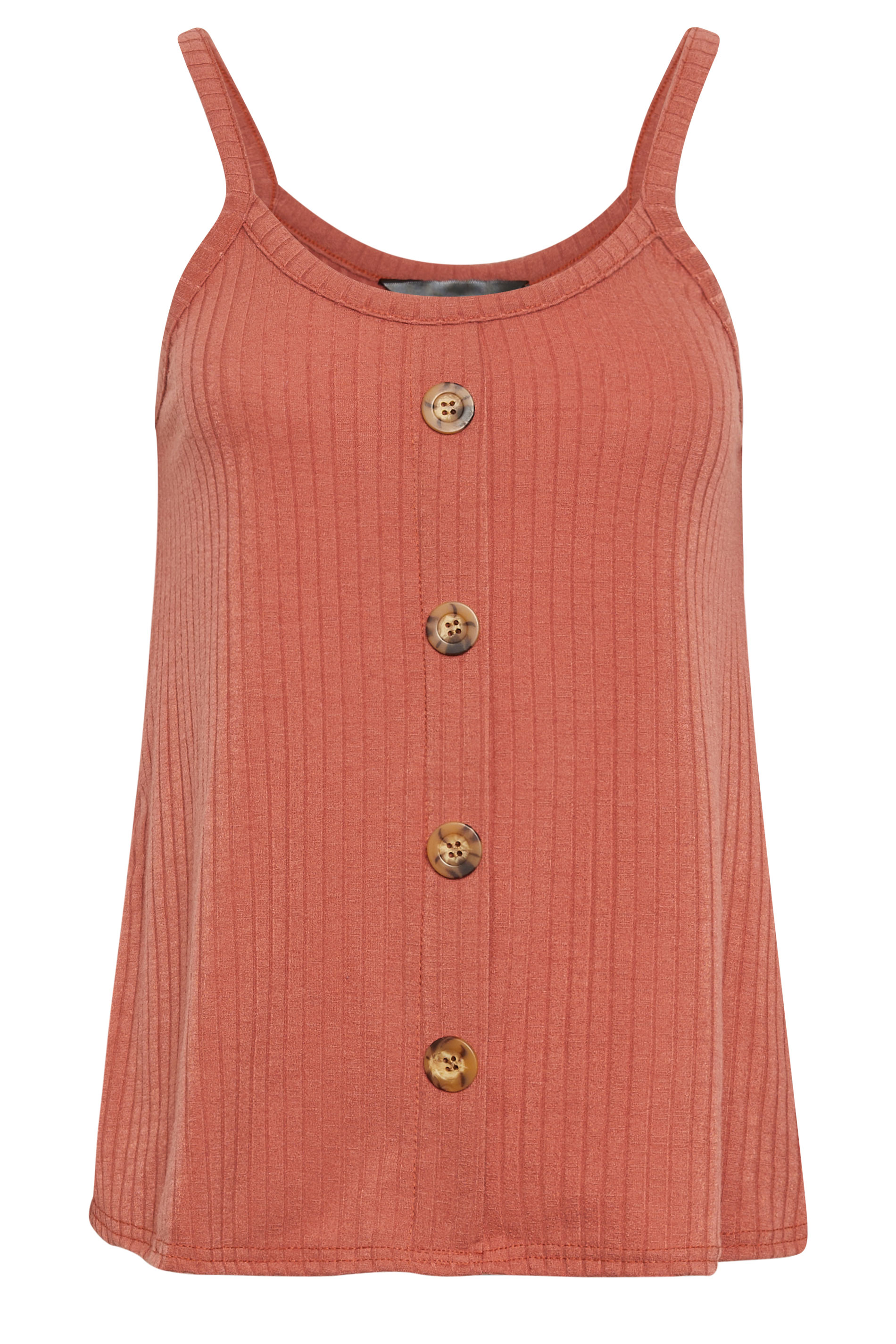 PixieGirl 2 PACK Petite Womens Rust Orange & Blue Button Down Cami Tops | PixieGirl 8