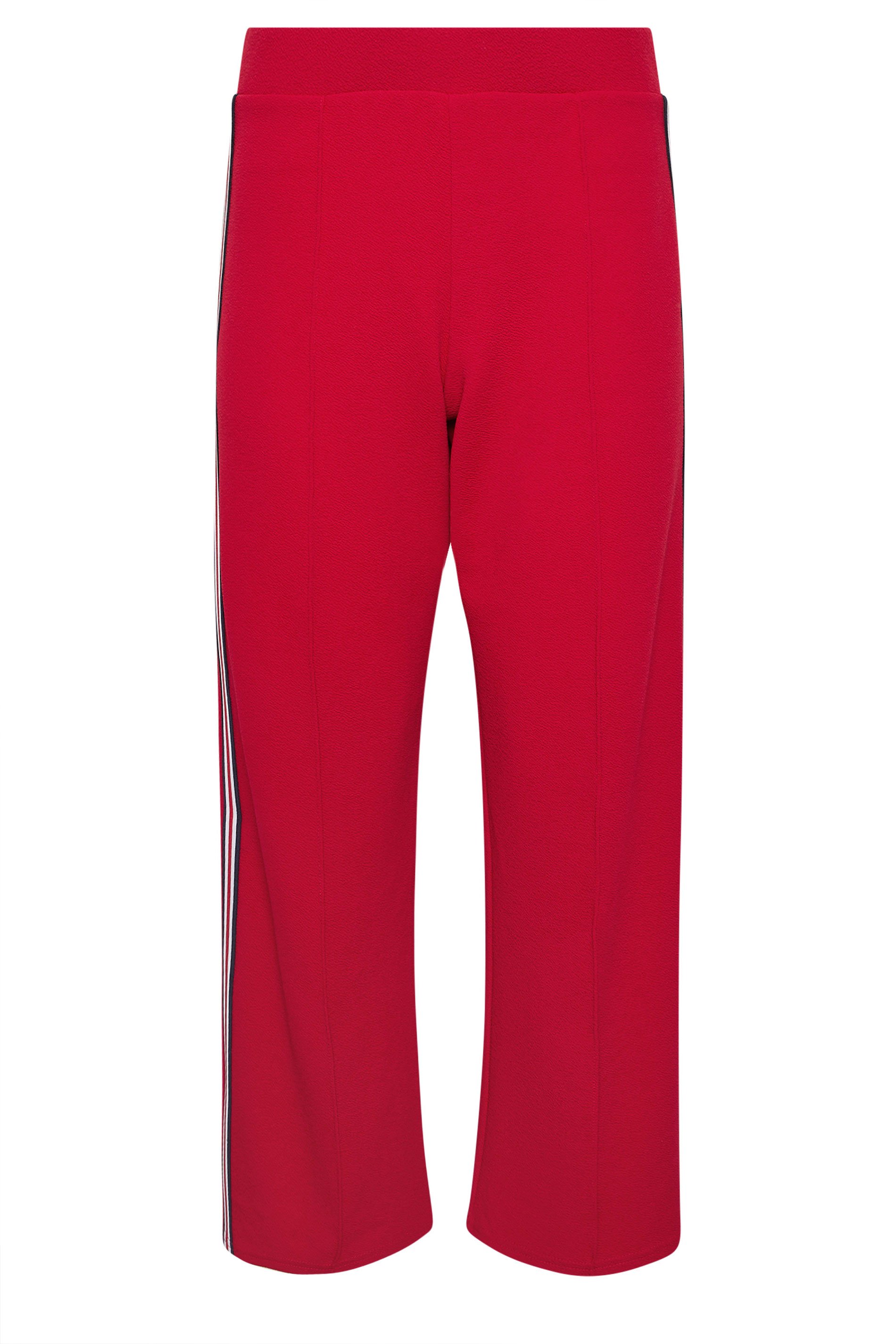 PixieGirl Petite Women's Red Side Stripe Trousers | PixieGirl 5