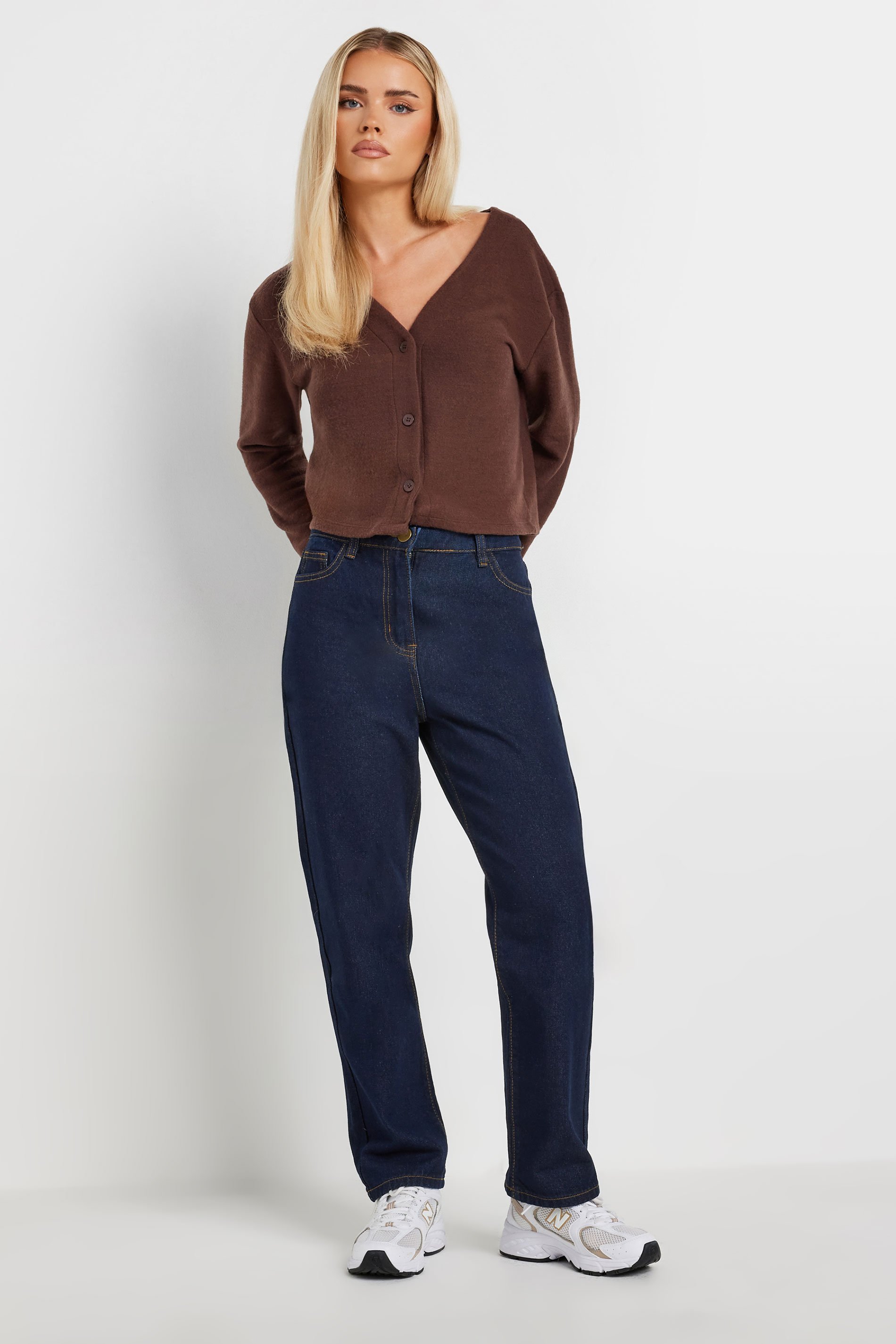 PixieGirl Petite Women's Dark Blue Straight Leg Jeans | PixieGirl 1