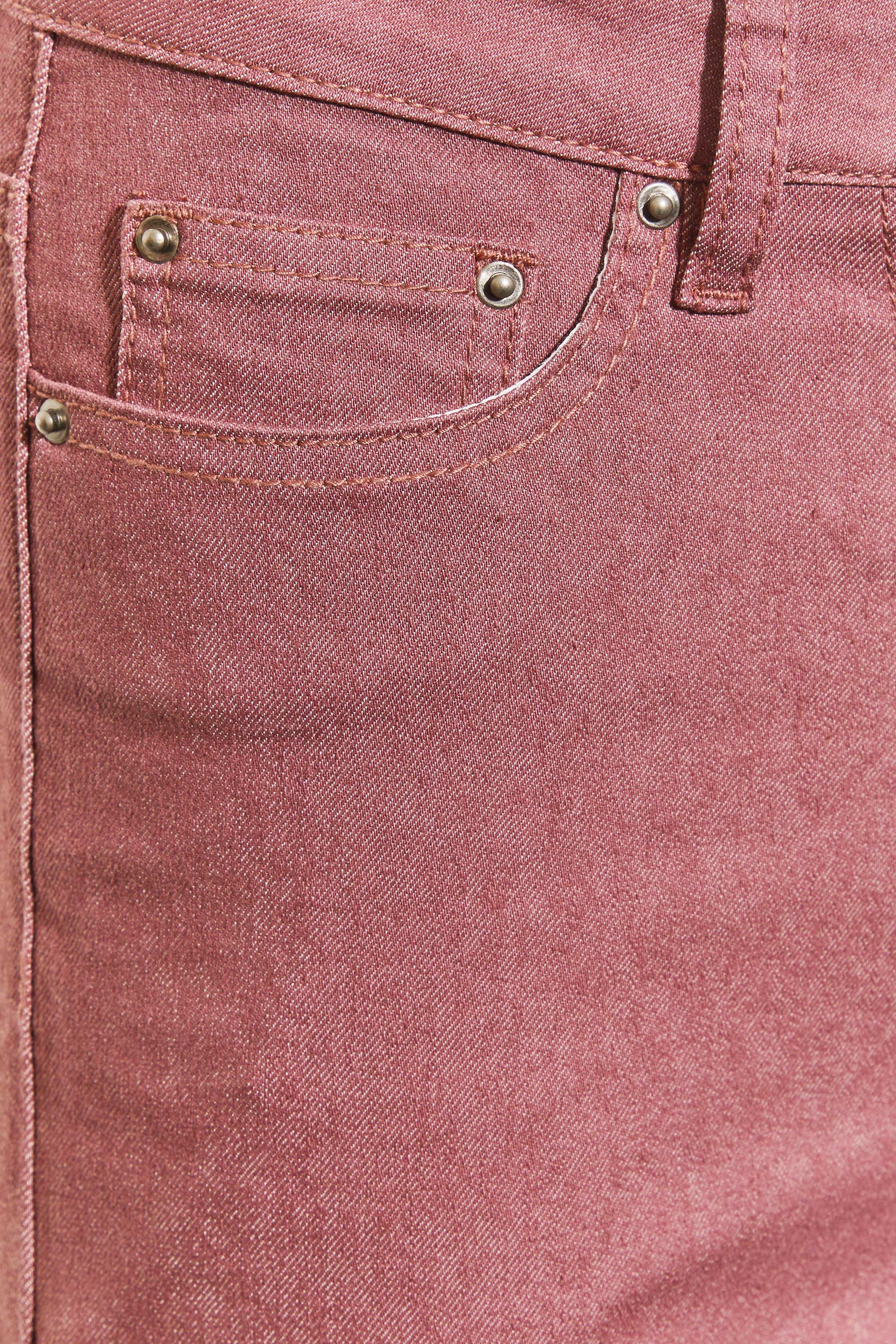 Petite Pink Wide Leg Jeans | PixieGirl 4