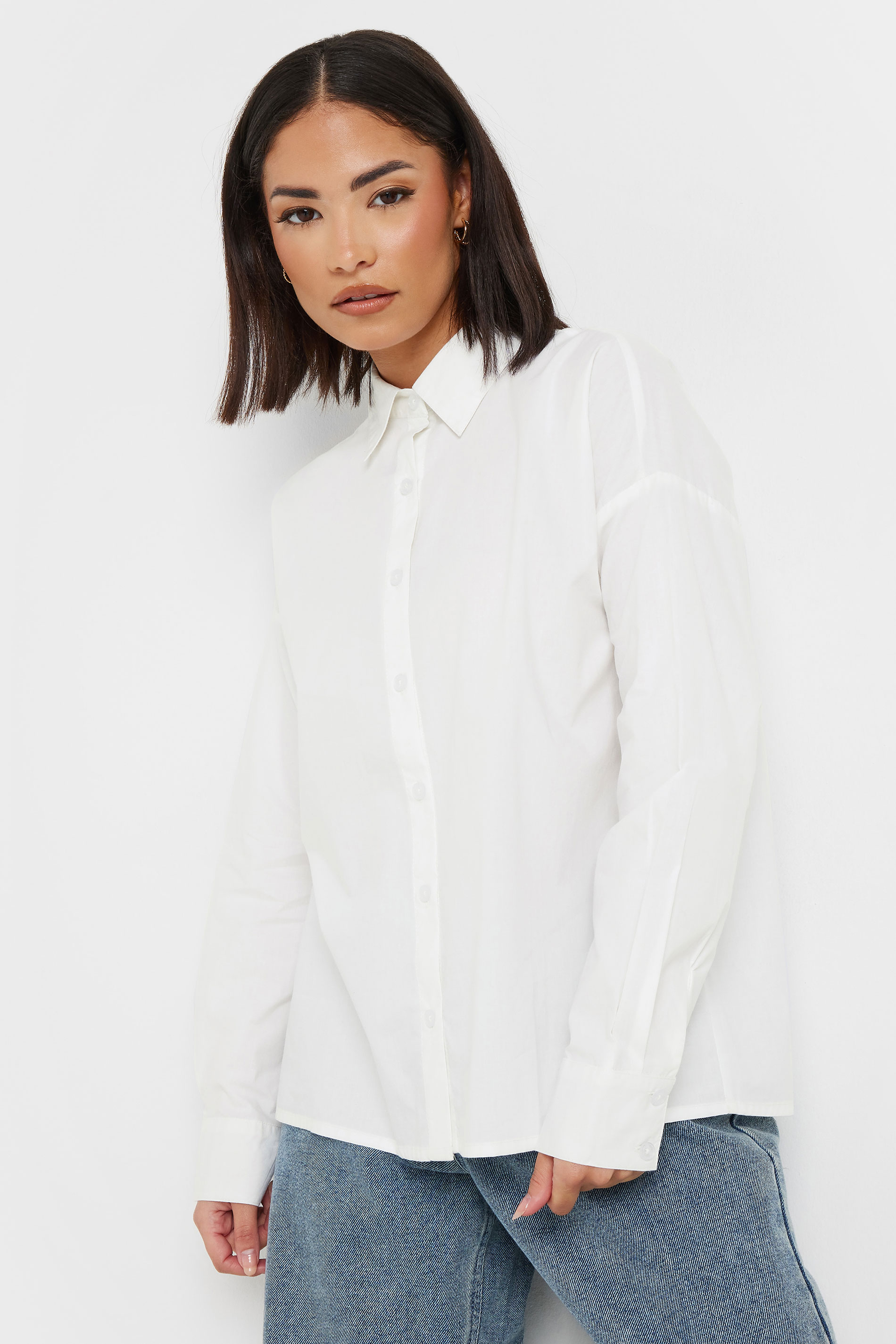 PixieGirl Petite Women's White Tie Back Shirt | PixieGirl 2