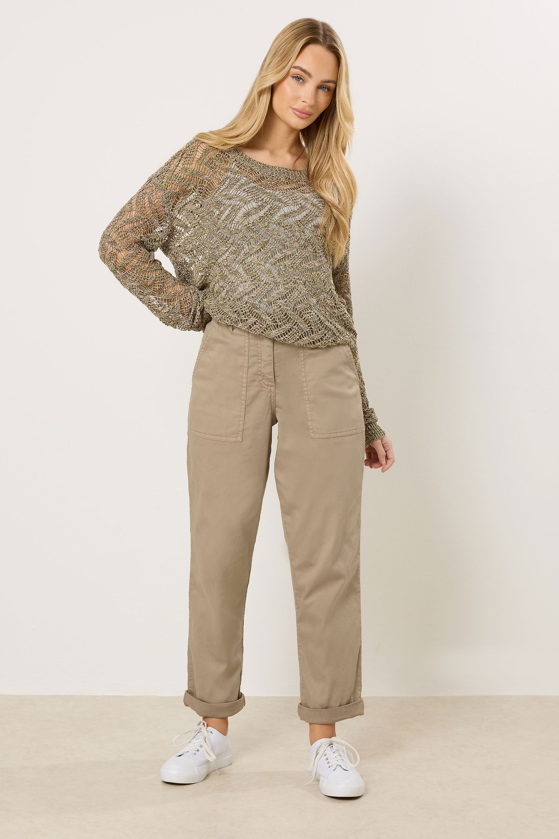 M&Co Natural Brown Carpenter Trousers | M&Co 1