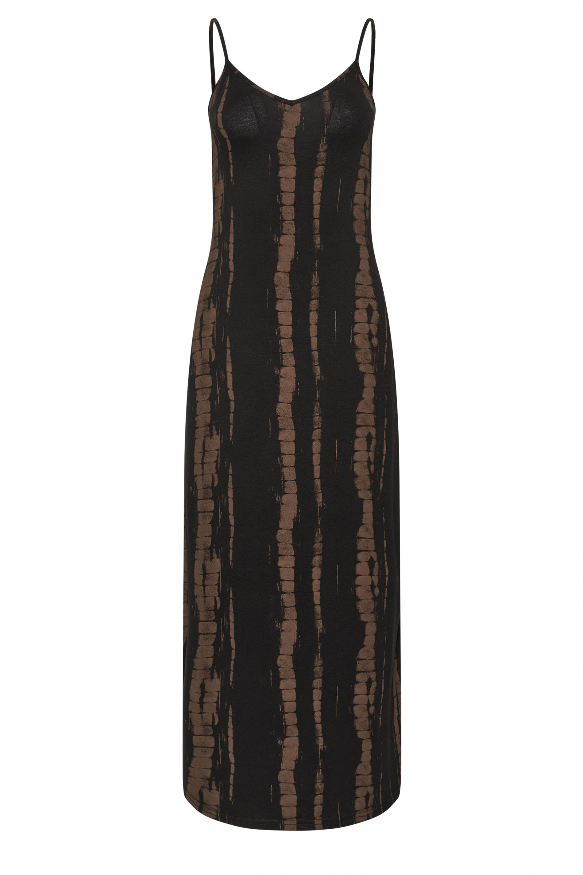 PixieGirl Petite Women's Black Tie Dye Strappy Maxi Dress | PixieGirl 8