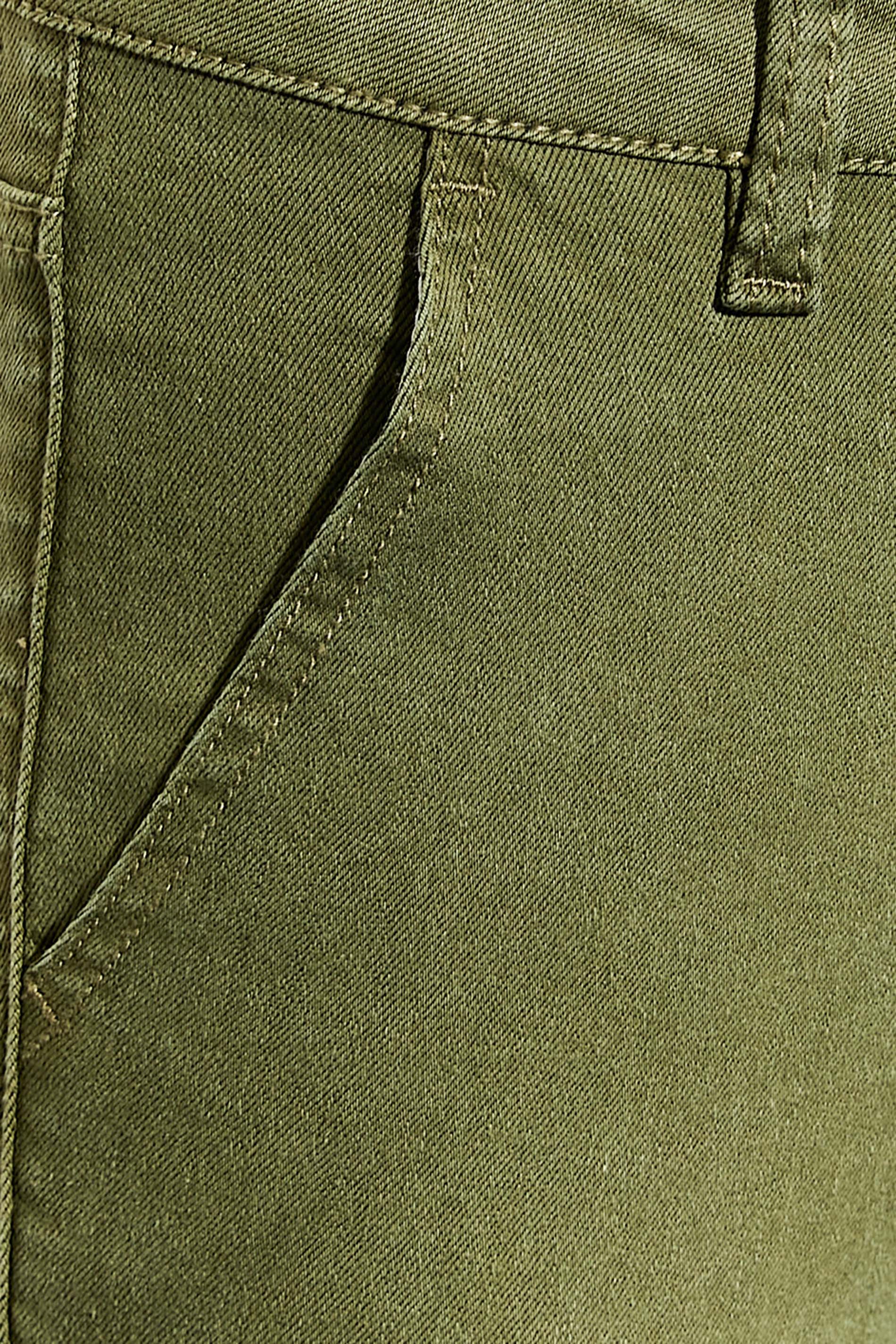 Petite Khaki Green Cargo Skinny Jeans | PixieGirl 5