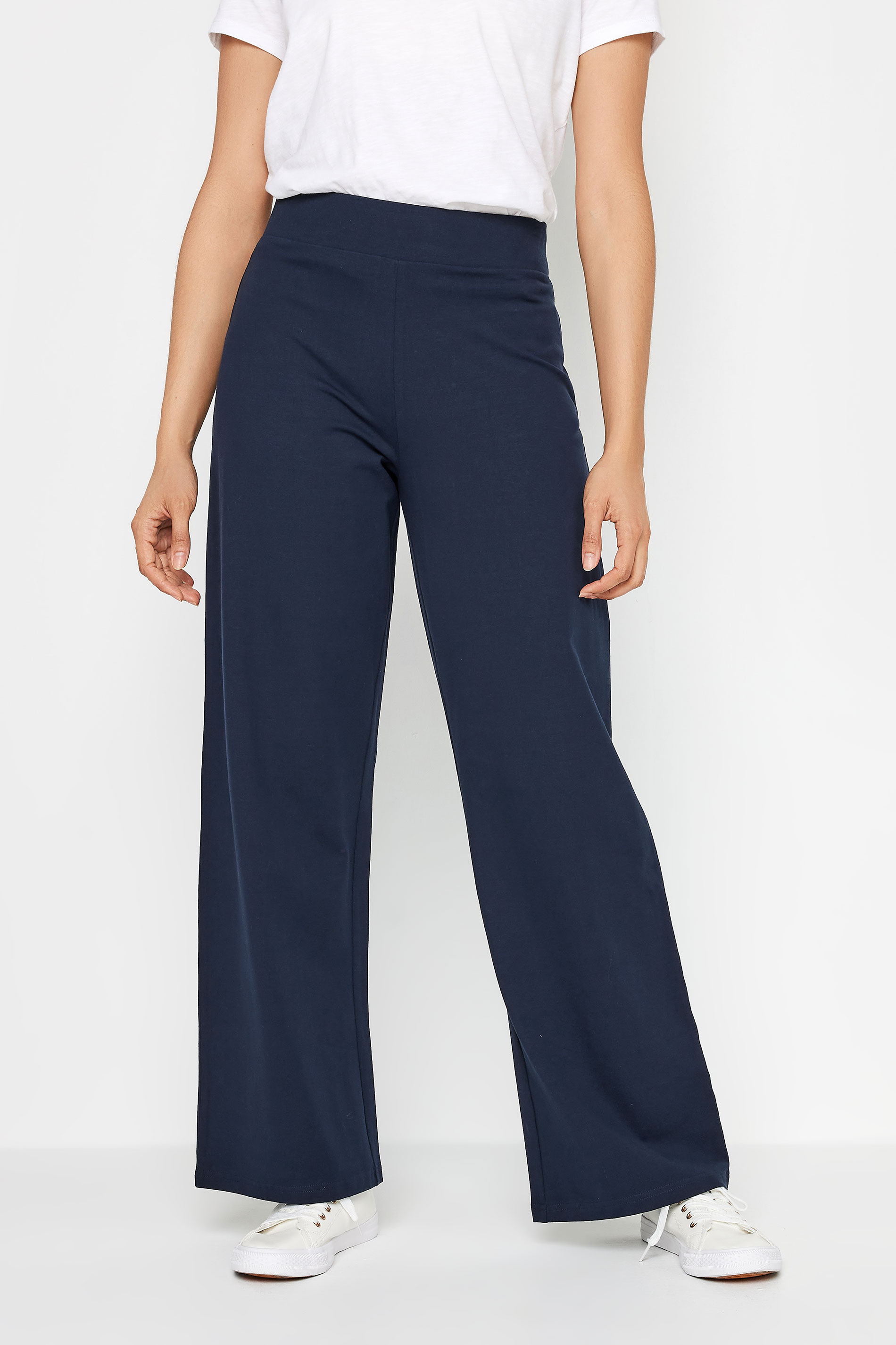 M&Co Navy Blue Wide Leg Yoga Pants | M&Co 3