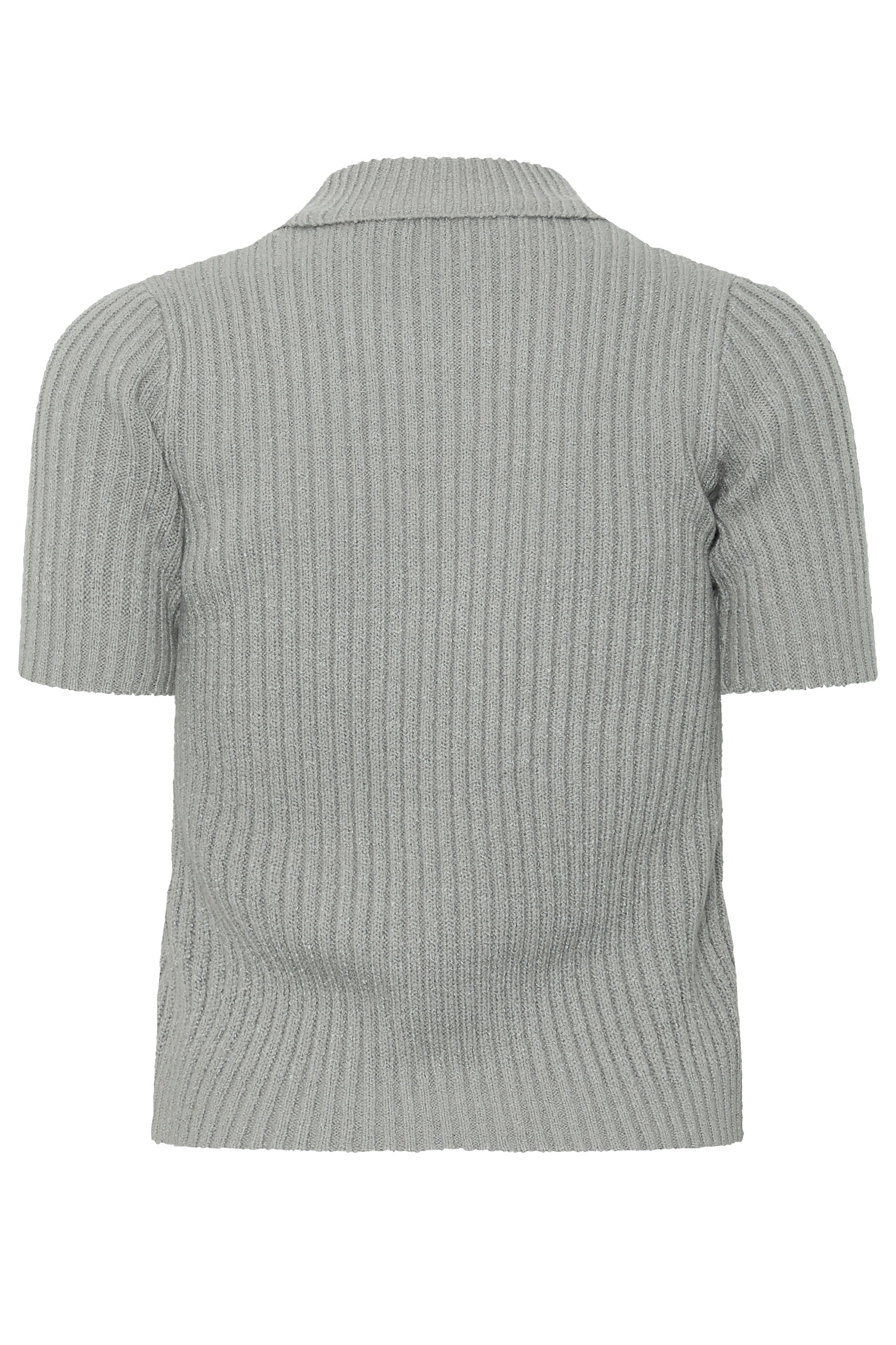 PixieGirl Petite Women's Grey Short Sleeve Knitted Zip Cardigan | PixieGirl 6