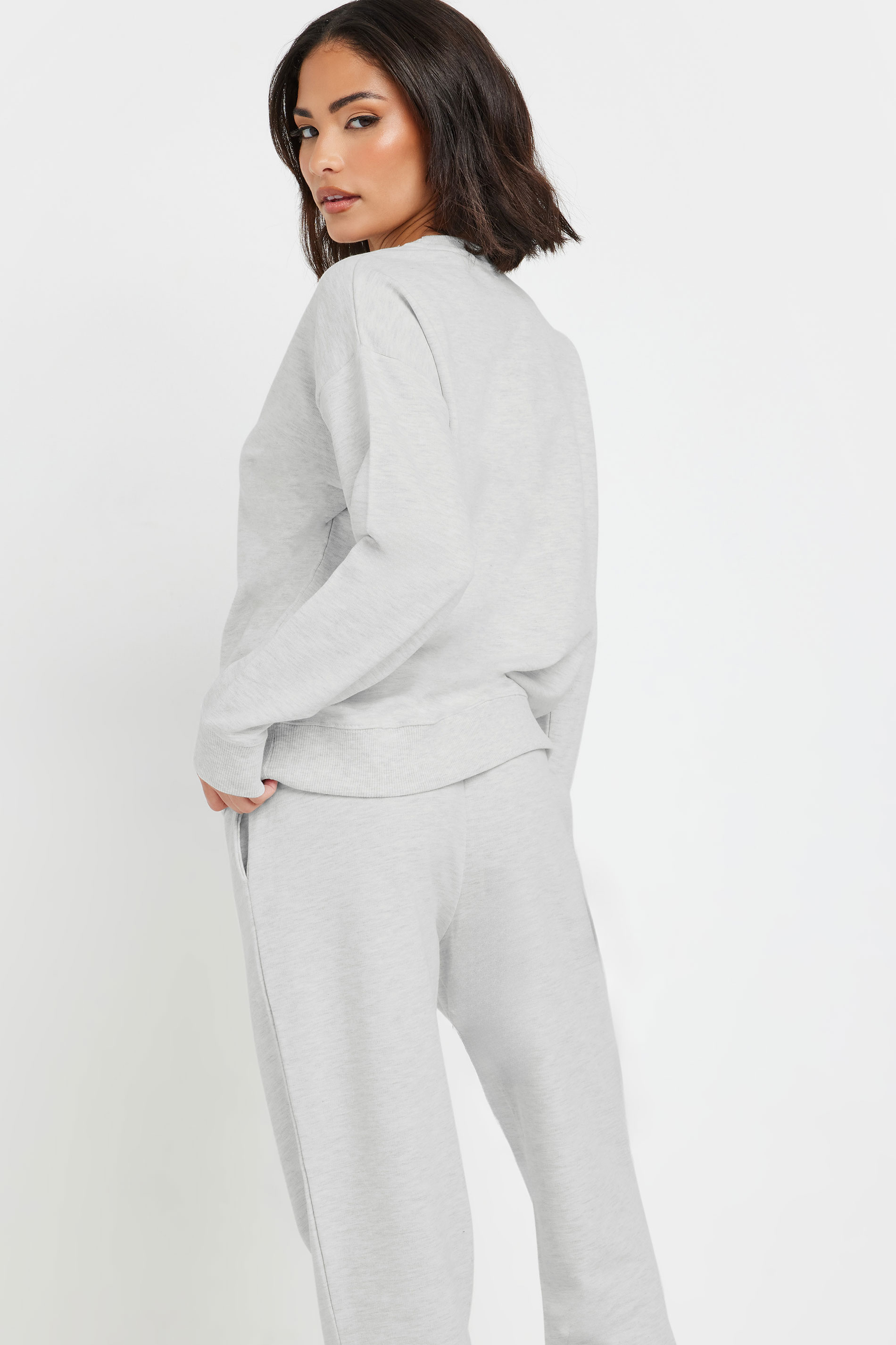 Petite Grey Crew Neck Sweatshirt | PixieGirl 3