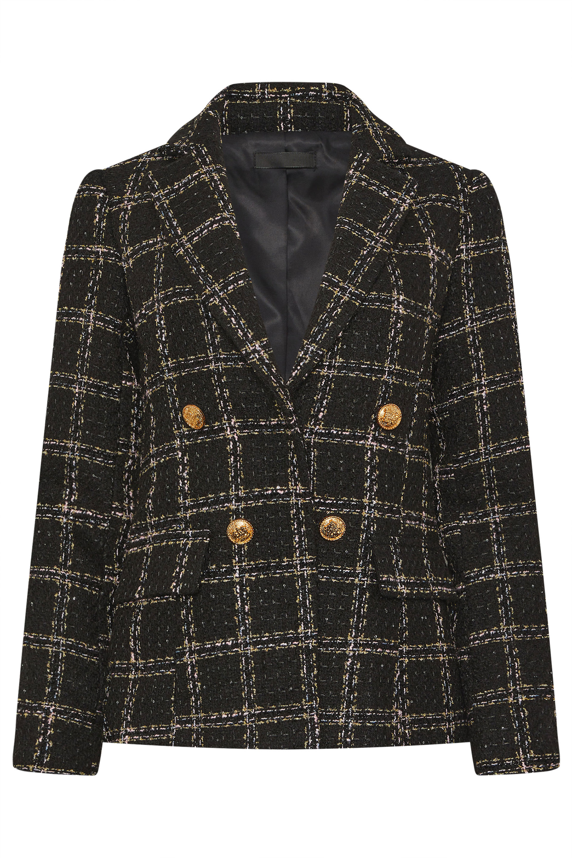 STAR Black Check Boucle Blazer | StarByJM 1