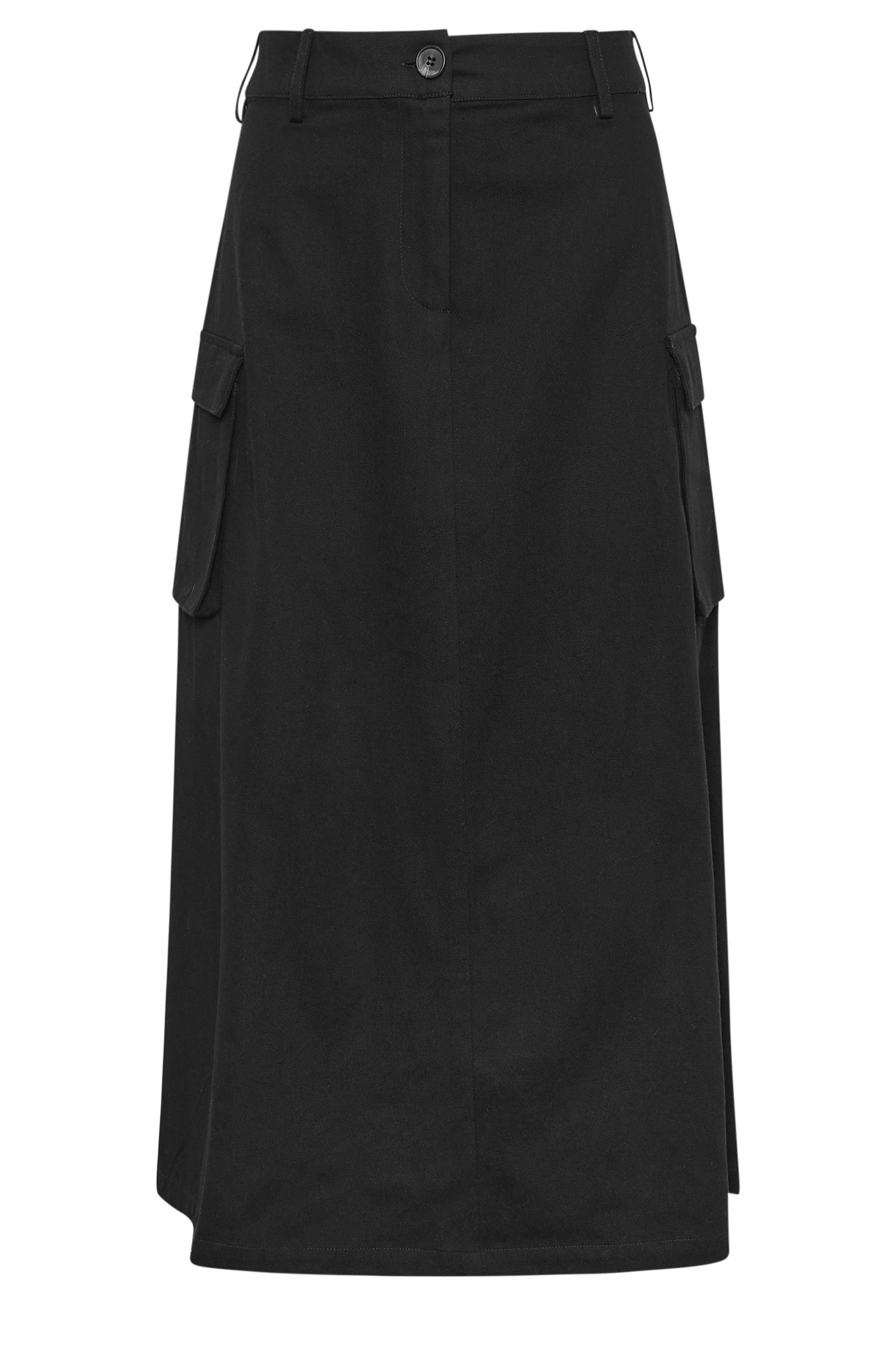 PixieGirl Petite Women's Black Cargo Maxi Skirt | PixieGirl 5