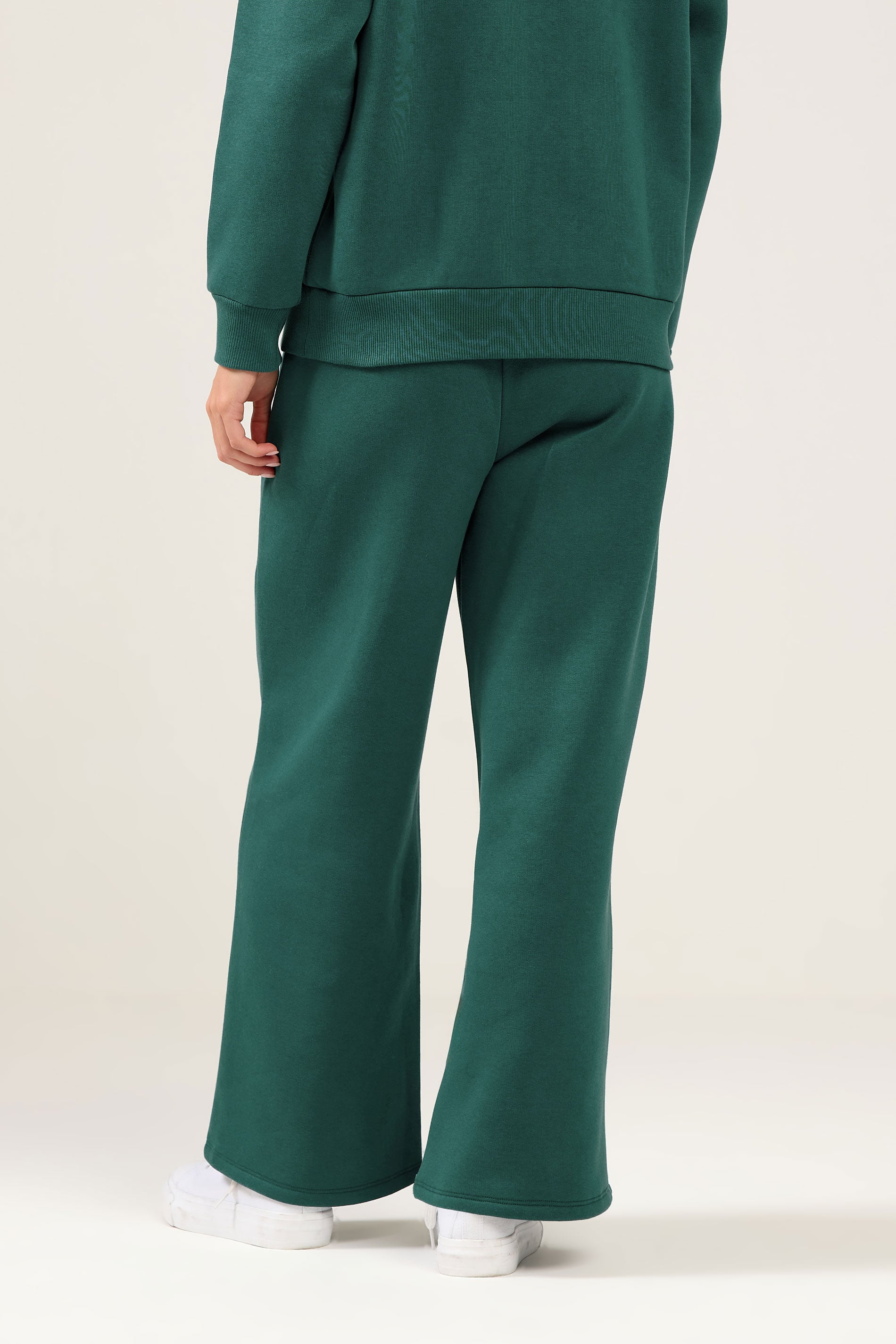 M&Co Petite Teal Blue Wide Leg Joggers | M&Co 2