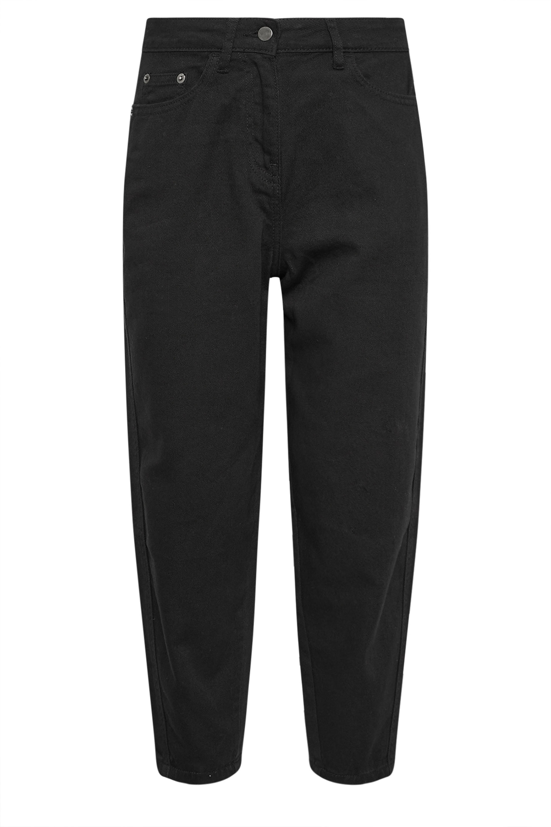 PixieGirl Petite Women's Black Non-Stretch Barrel Jeans | PixieGirl 5