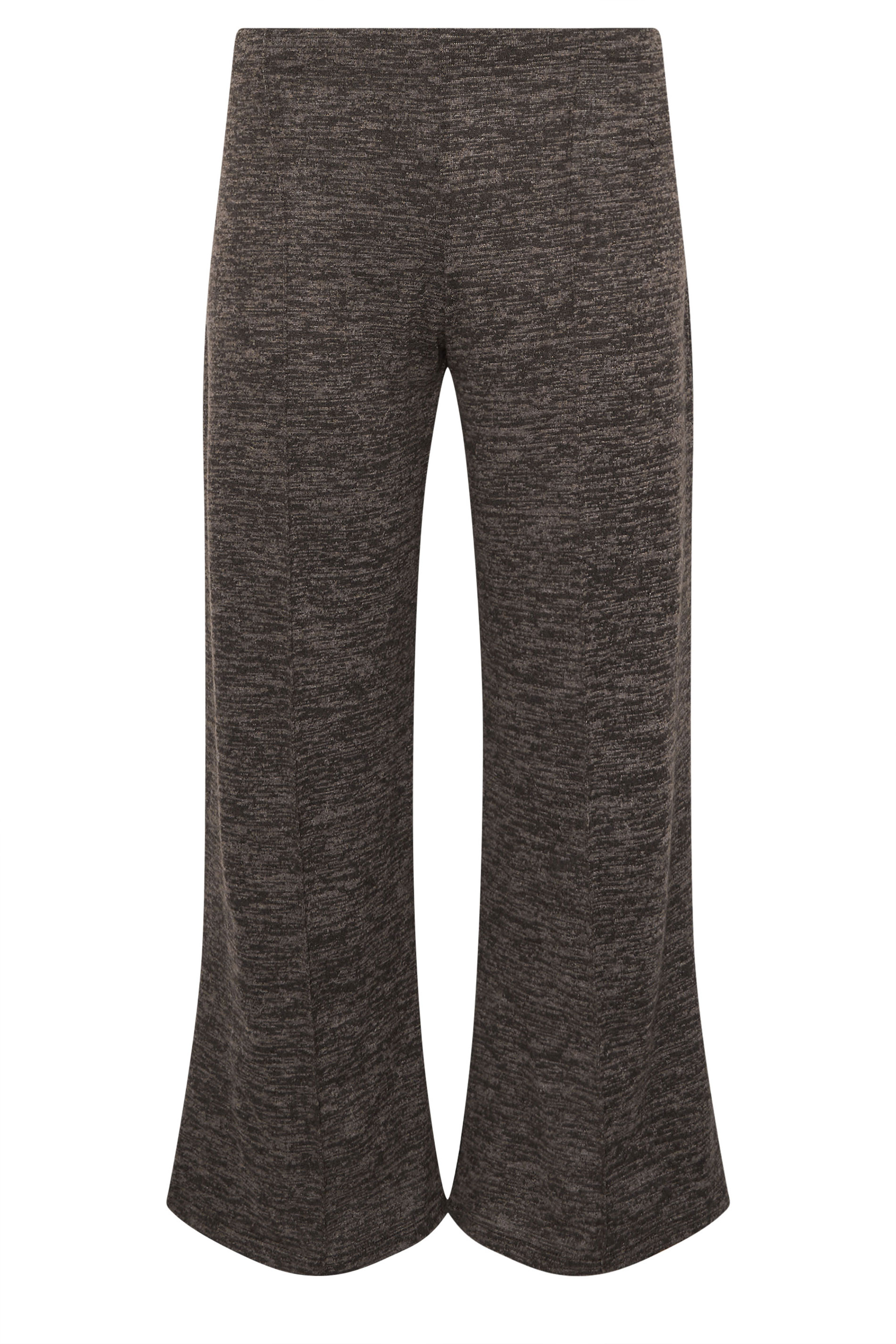 PixieGirl Petite Women's Chocolate Brown Marl Wide Leg Trouser | PixieGirl 5