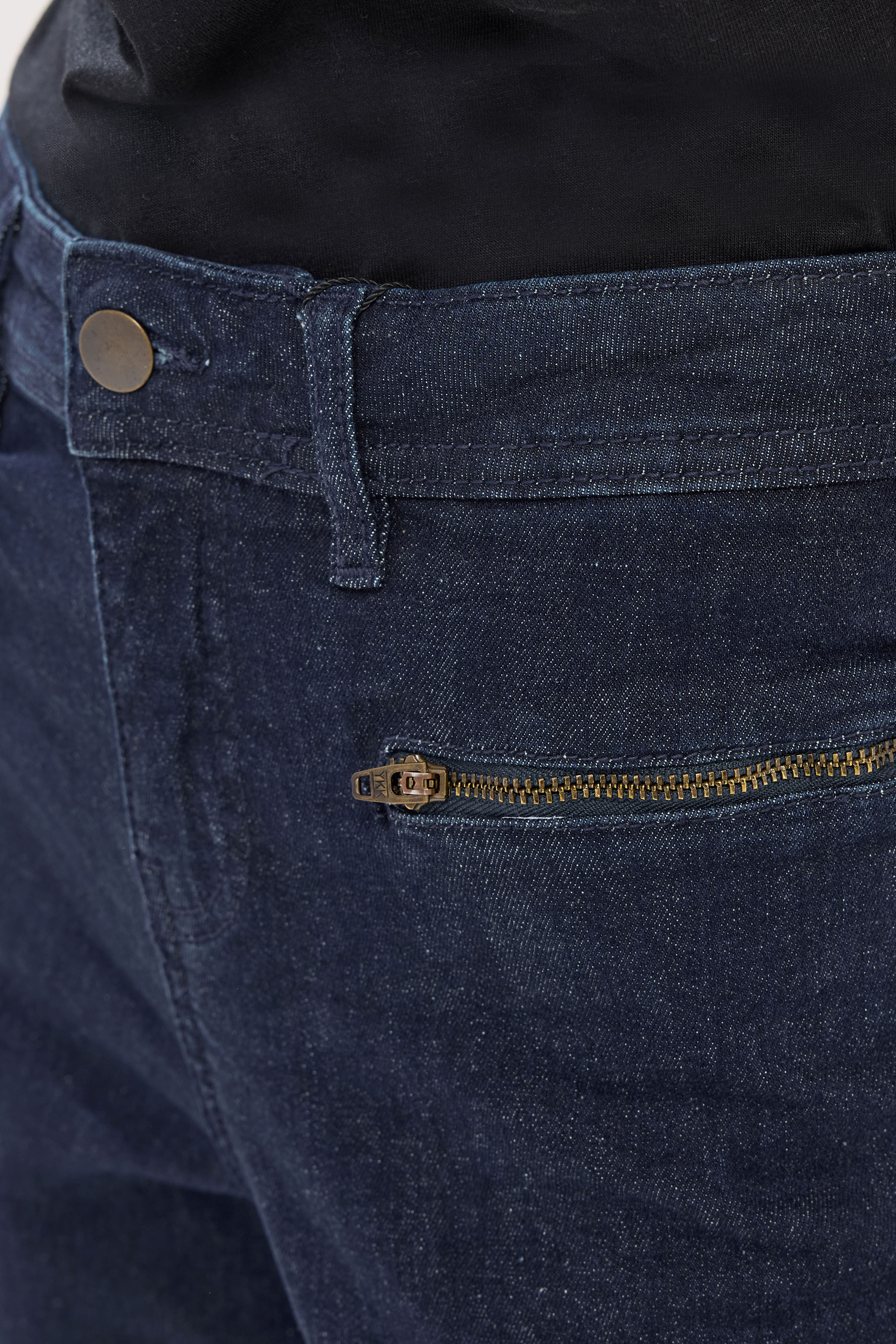 PixieGirl Petite Women's Dark Blue Stretch Zip Pocket Skinny Jeans | PixieGirl 4