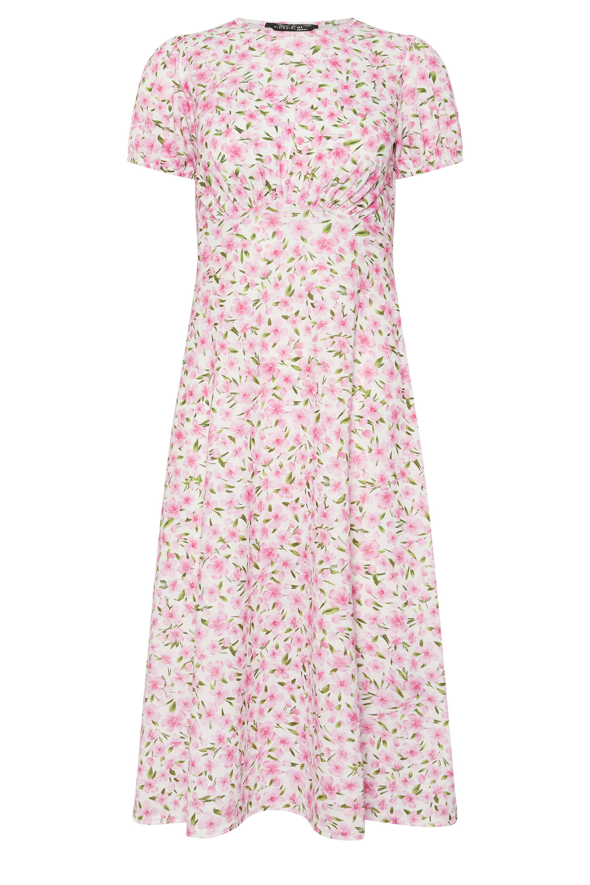 knee length dresses for ladies Yolaine Midi Dress Jardin Floral Chocolate main image 1
