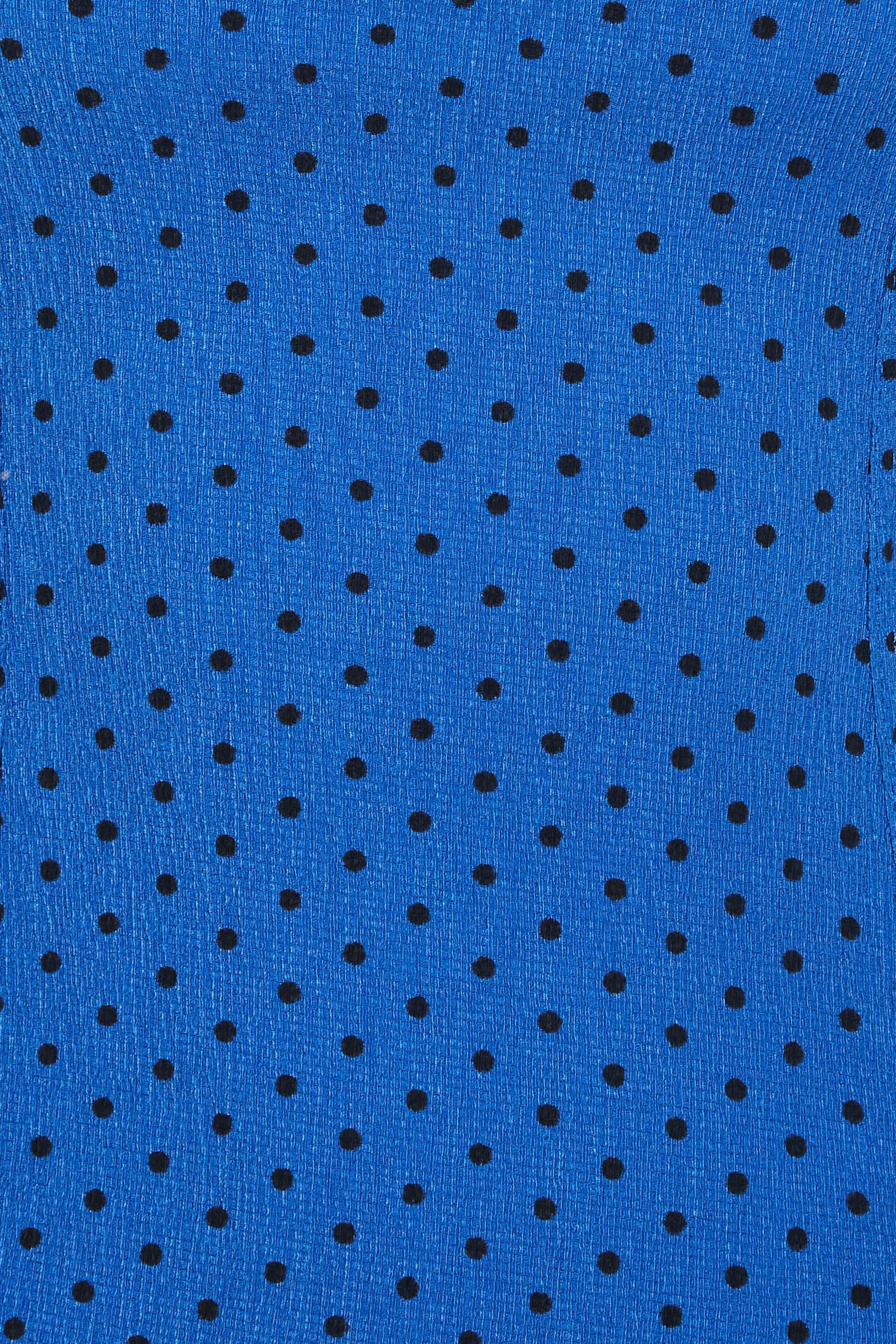 PixieGirl 2 PACK Black & Blue Spot Print Square Neck Tops | PixieGirl 8