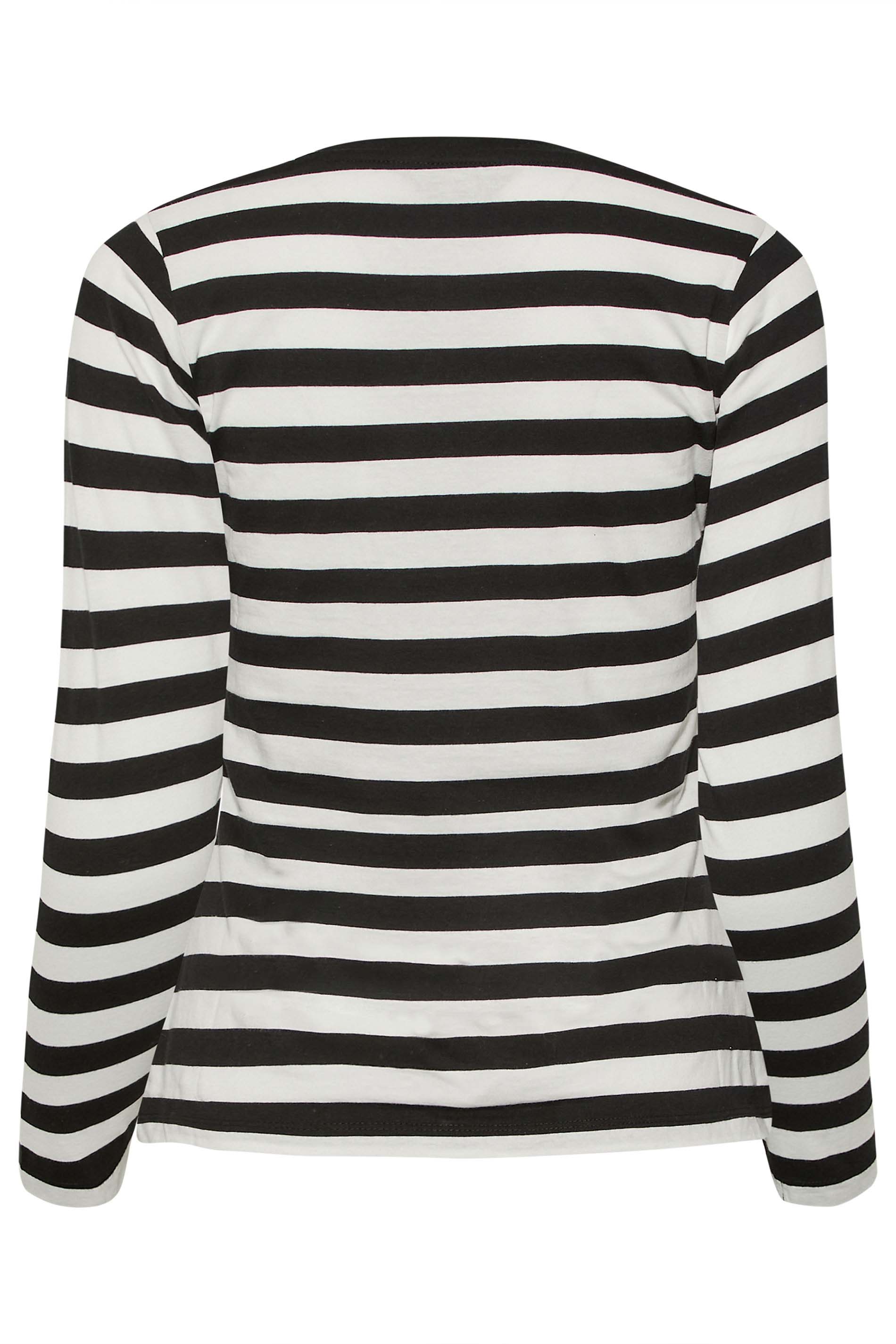 Petite Black Stripe Long Sleeve Top | PixieGirl 6