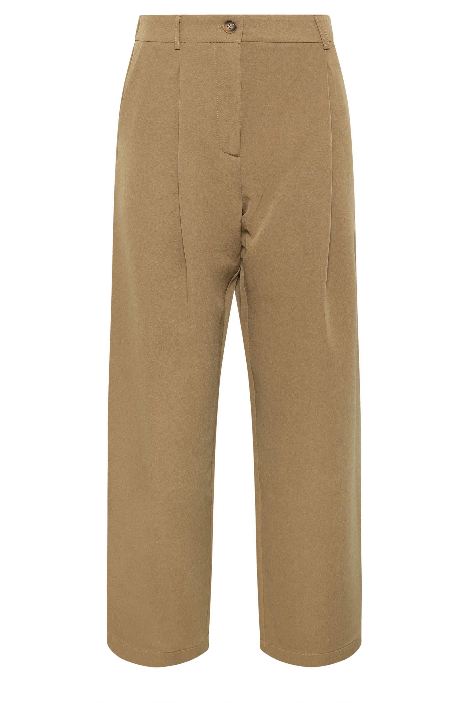 PixieGirl Petite Women's Light Brown Wide Leg Trousers | PixieGirl 5