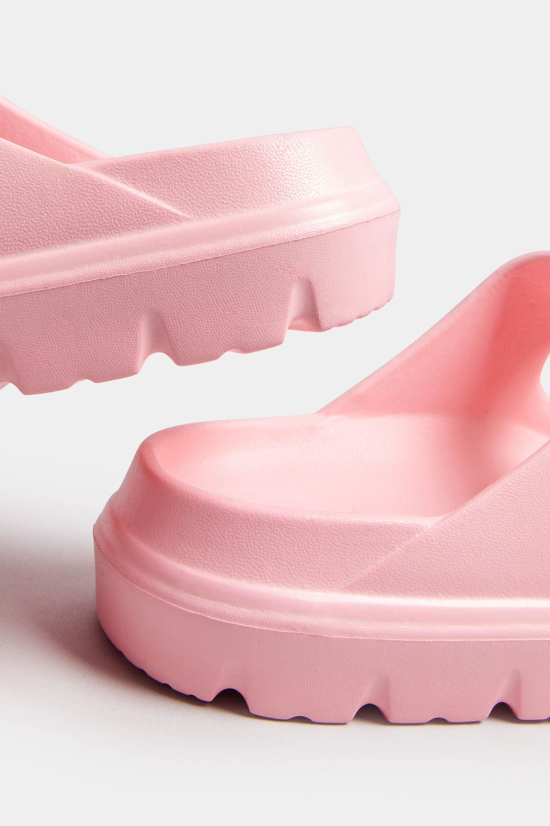 Pink Platform EVA Sandals In Wide E Fit | Yours Clothing 4