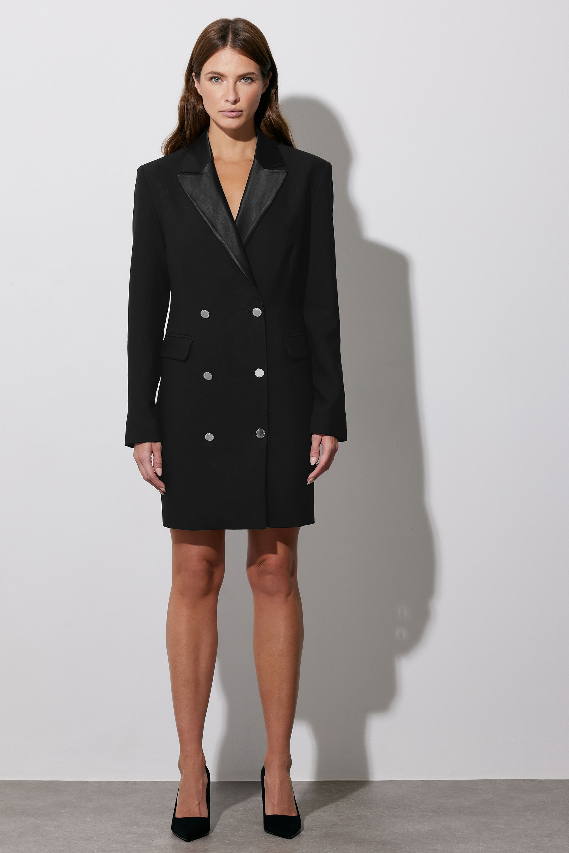 STAR Black Tuxedo Button Detail Dress | StarByJM 4