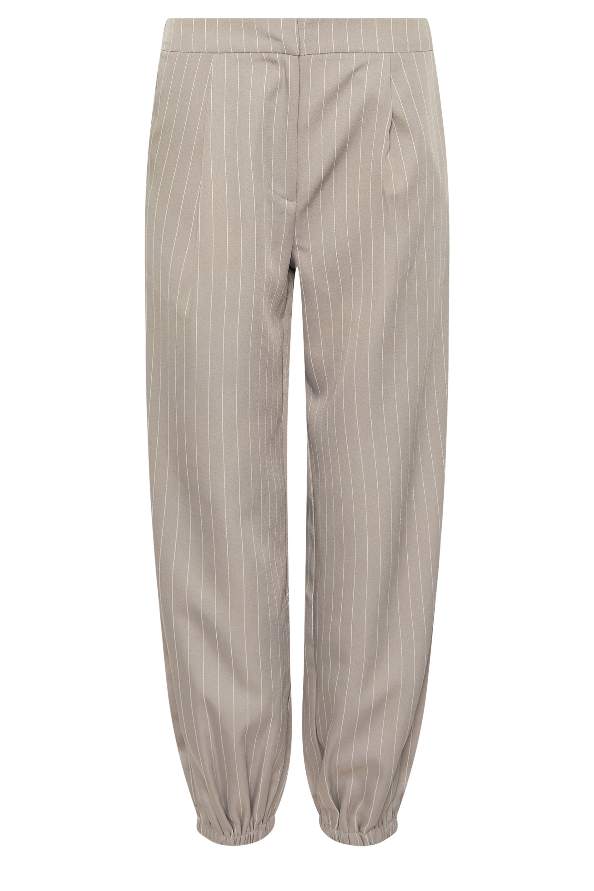 PixieGirl Petite Women's Grey Pinstripe Balloon Trousers | PixieGirl 5