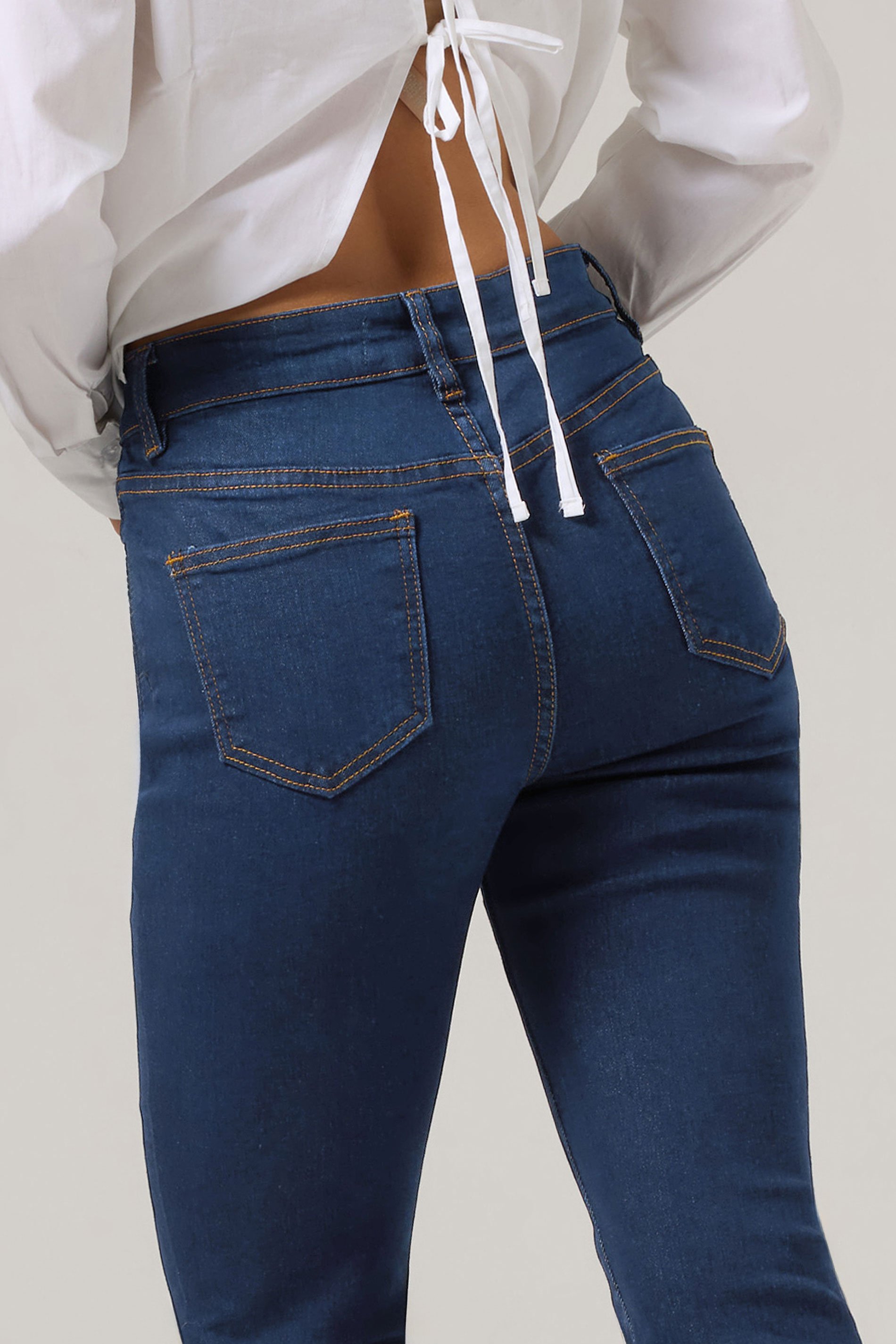 PixieGirl Dark Blue Bootcut Jeans | PixieGirl 5