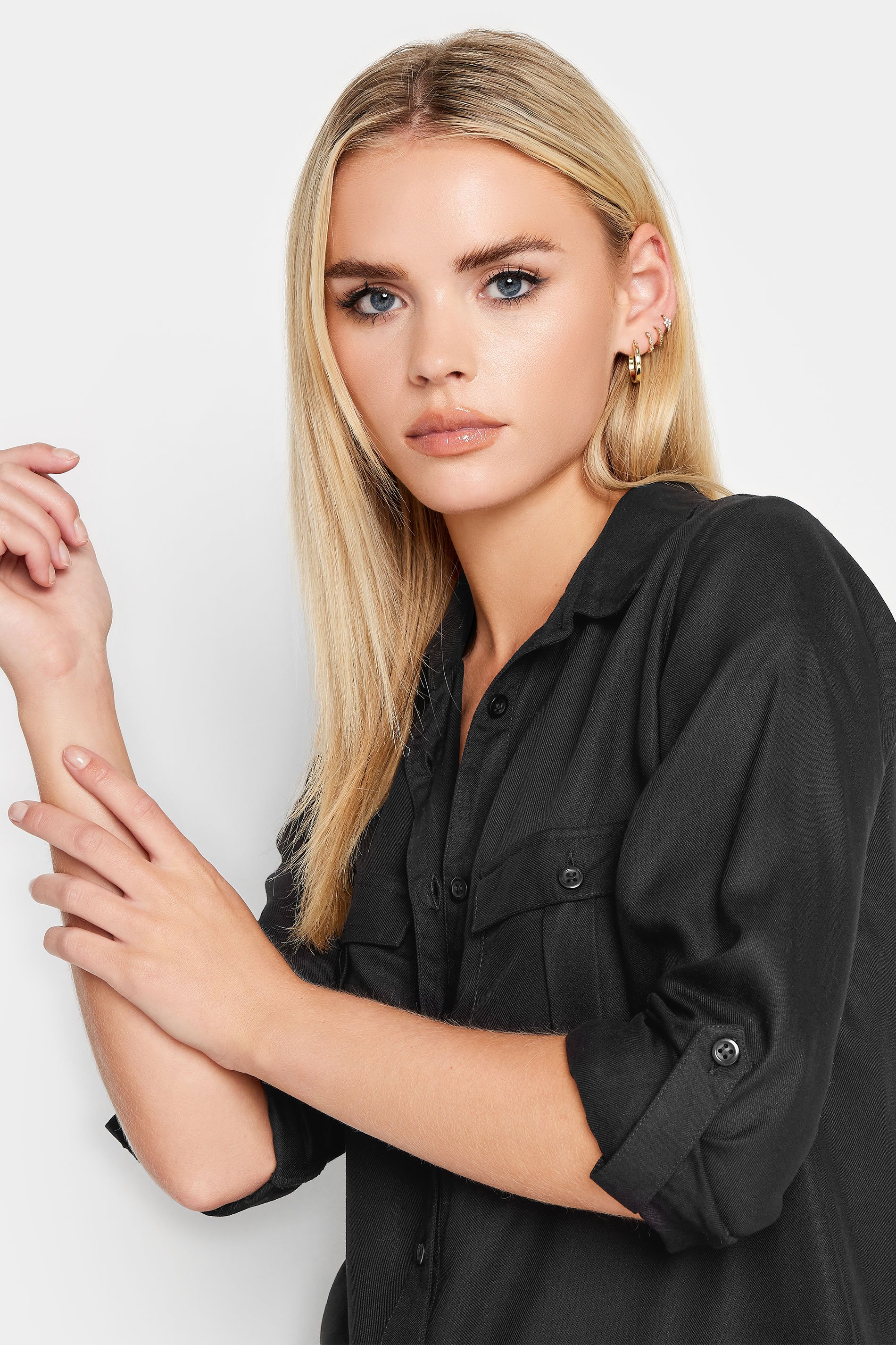 PixieGirl Black Utility Pocket Shirt | PixieGirl 4