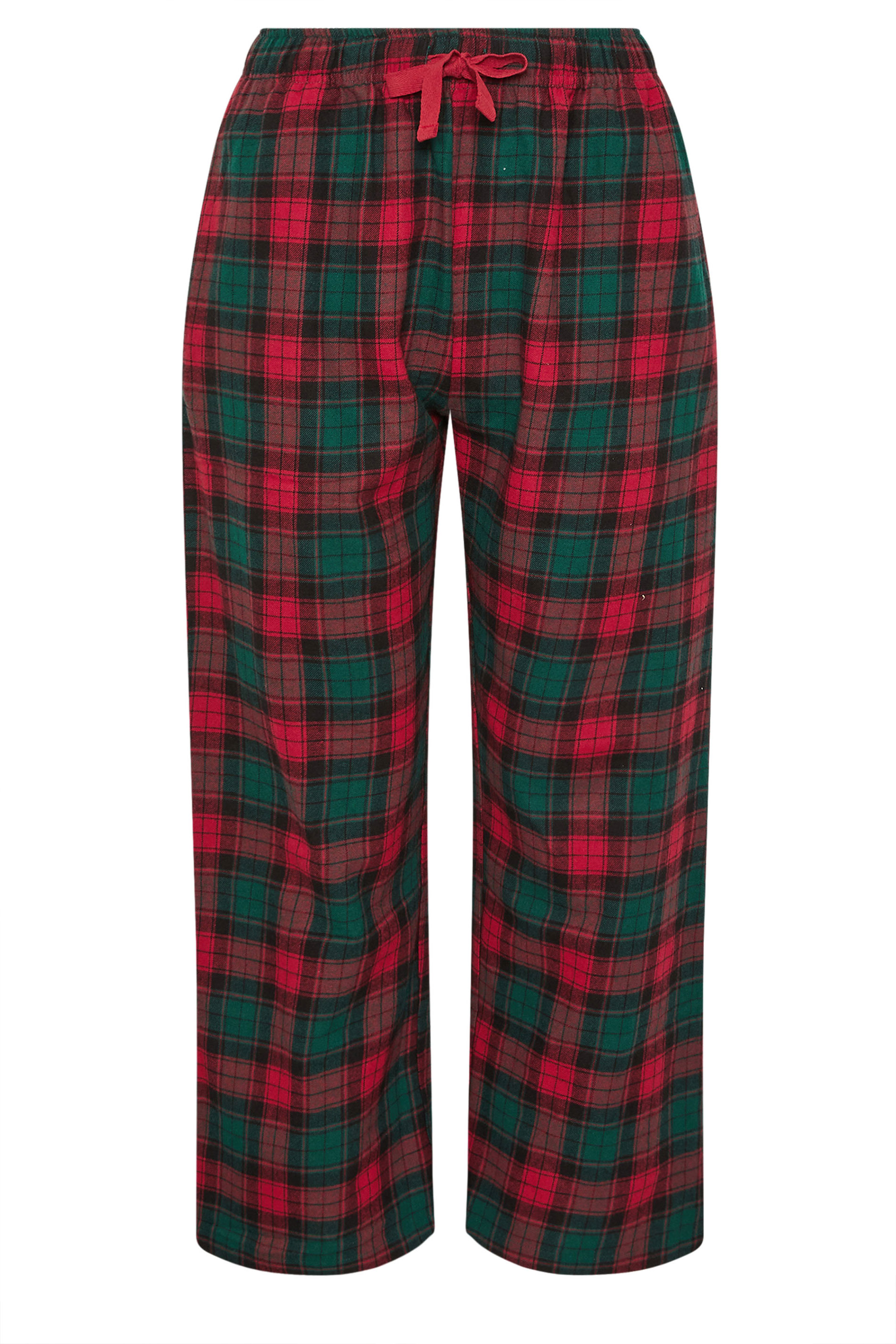 PixieGirl Petite Women's Red Cotton Check Pyjama Bottoms | PixieGirl 5