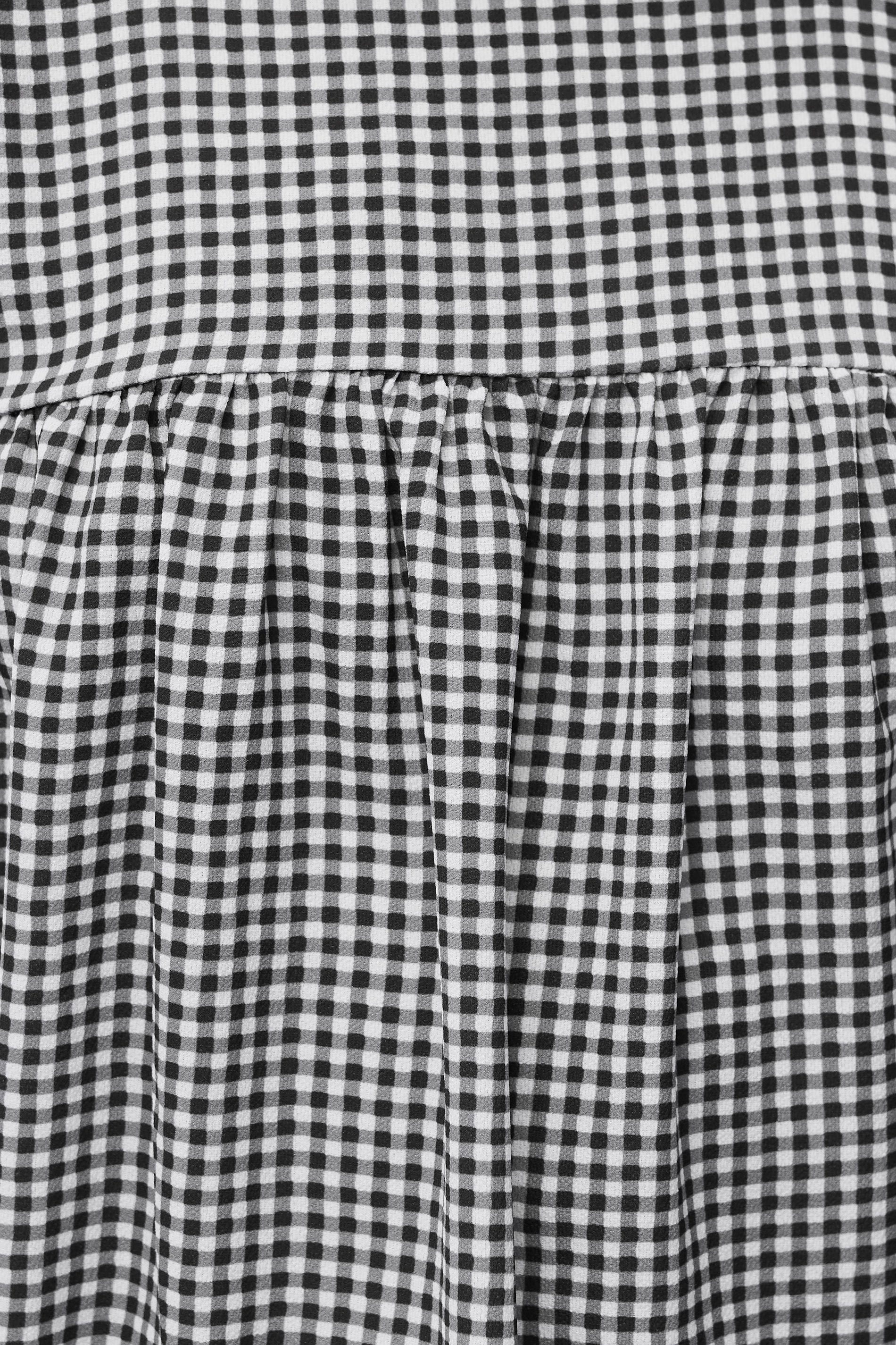 PixieGirl Petite Women's Black Gingham Tie Back Top | PixieGirl 6