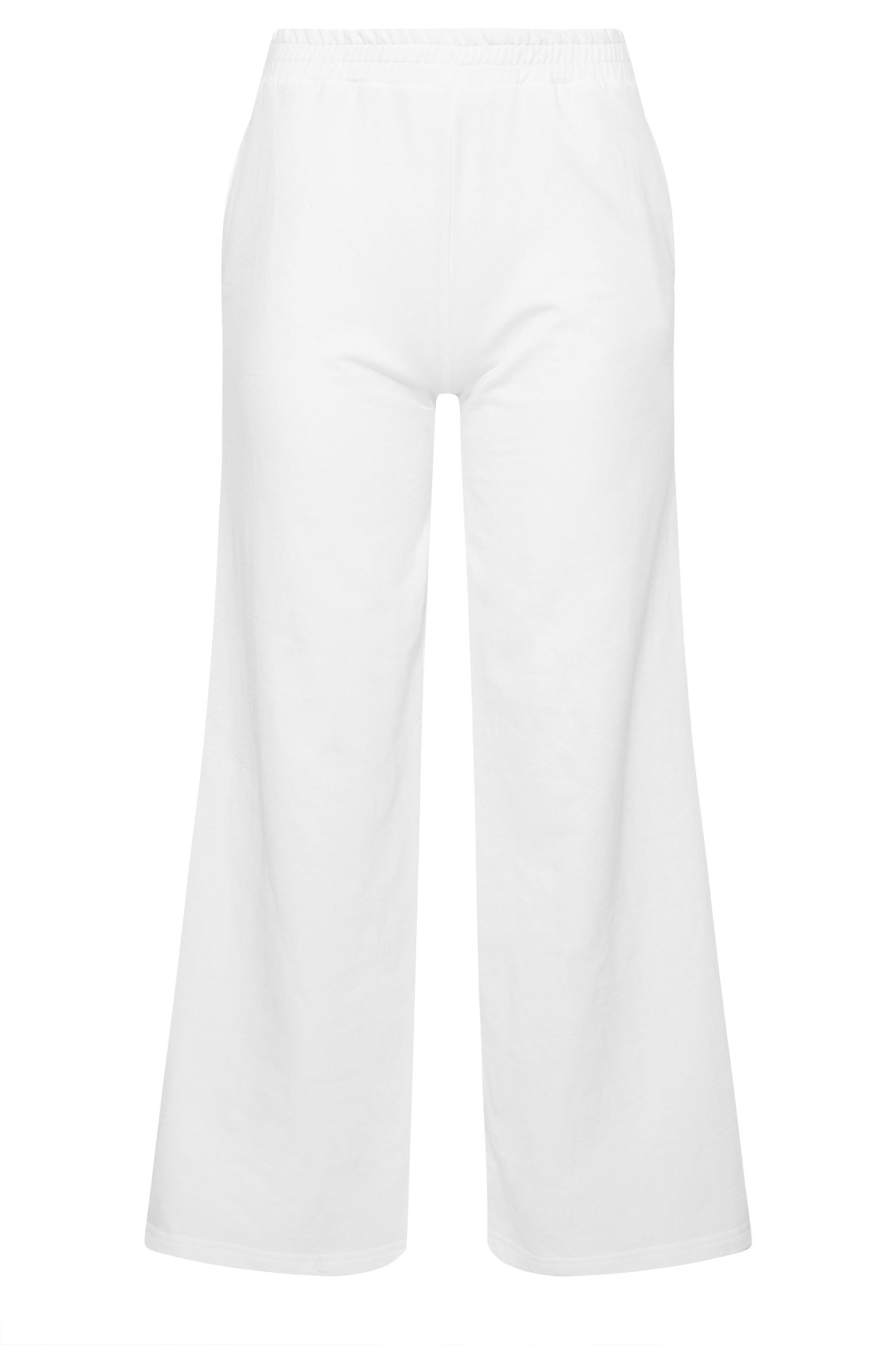 PixieGirl Petite Women's White 'California' Slogan Wide Leg Joggers | PixieGirl 6