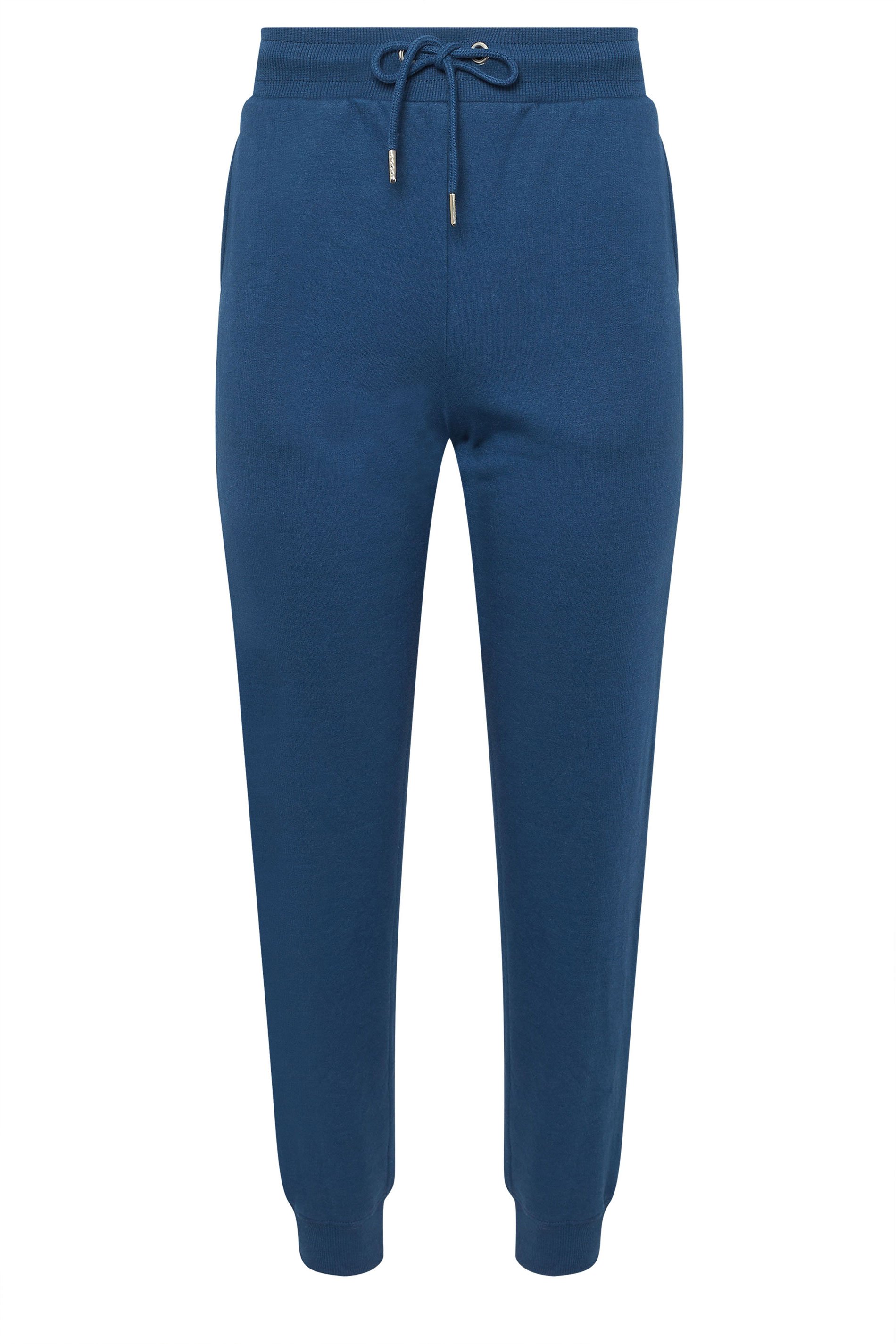 PixieGirl Petite Women's Navy Blue Drawstring Cuffed Joggers | PixieGirl 5