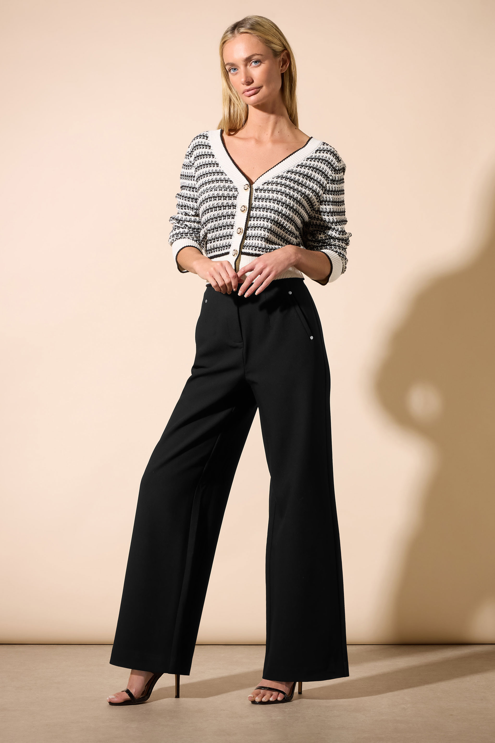 STAR Black Wide Leg Trousers | StarByJM 1