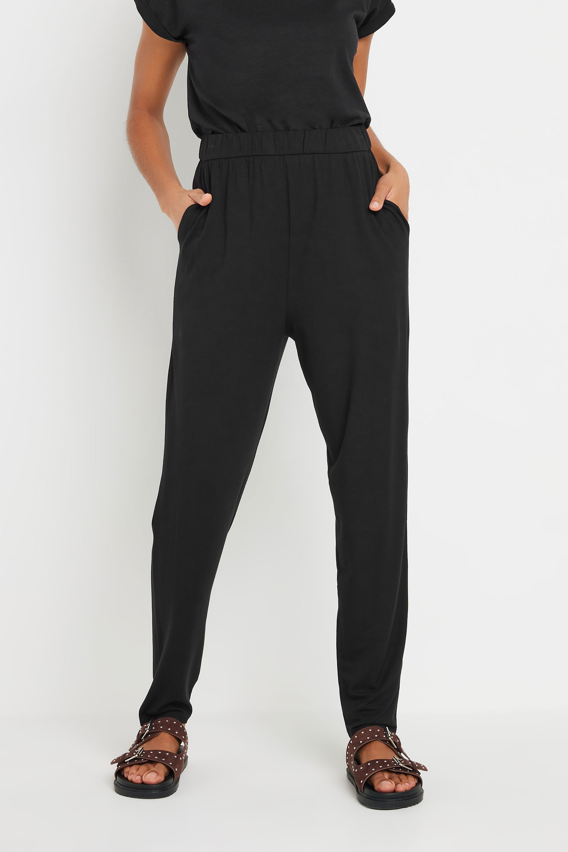 M&Co Black Hareem Trousers | M&Co 1