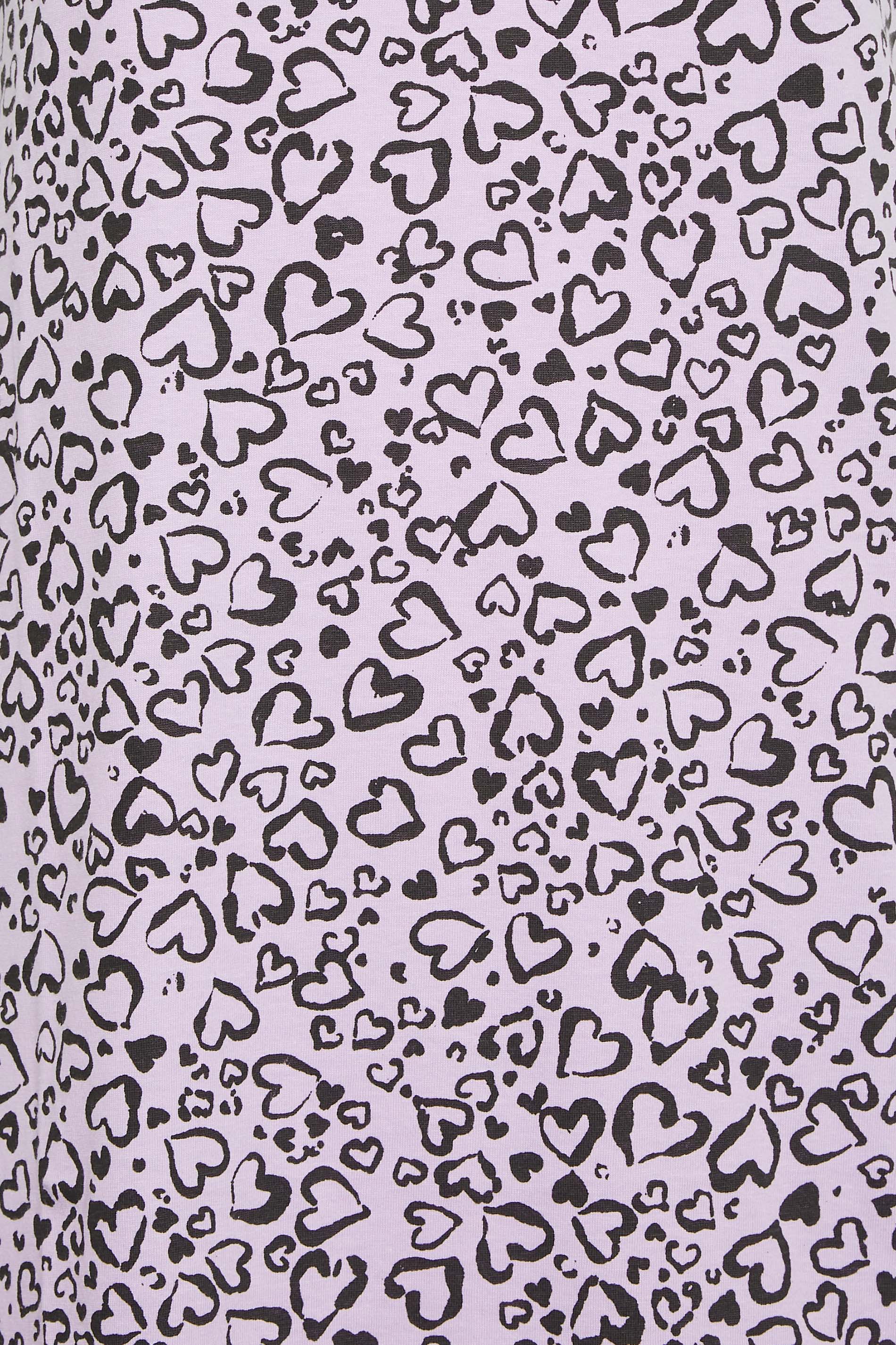 PixieGirl Purple Animal Heart Print Pintuck Chemise | PixieGirl  6