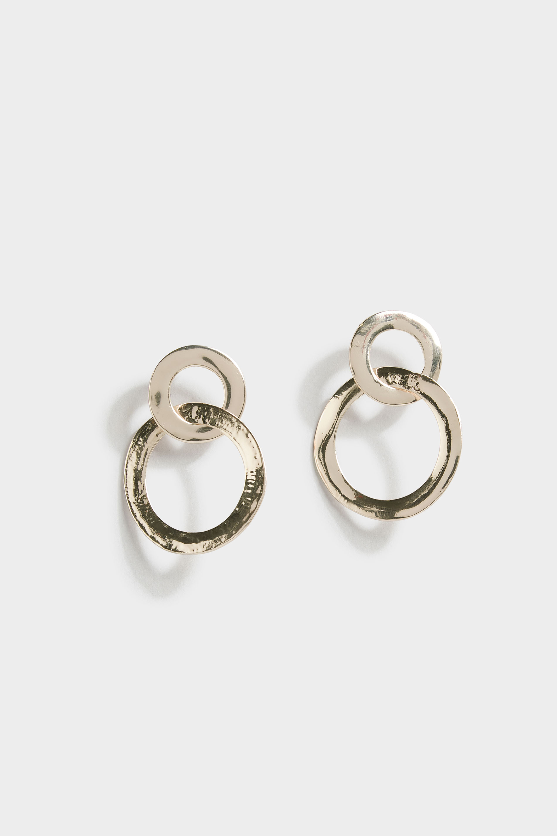  Gold Tone Double Hoops | Yours Clothing 2