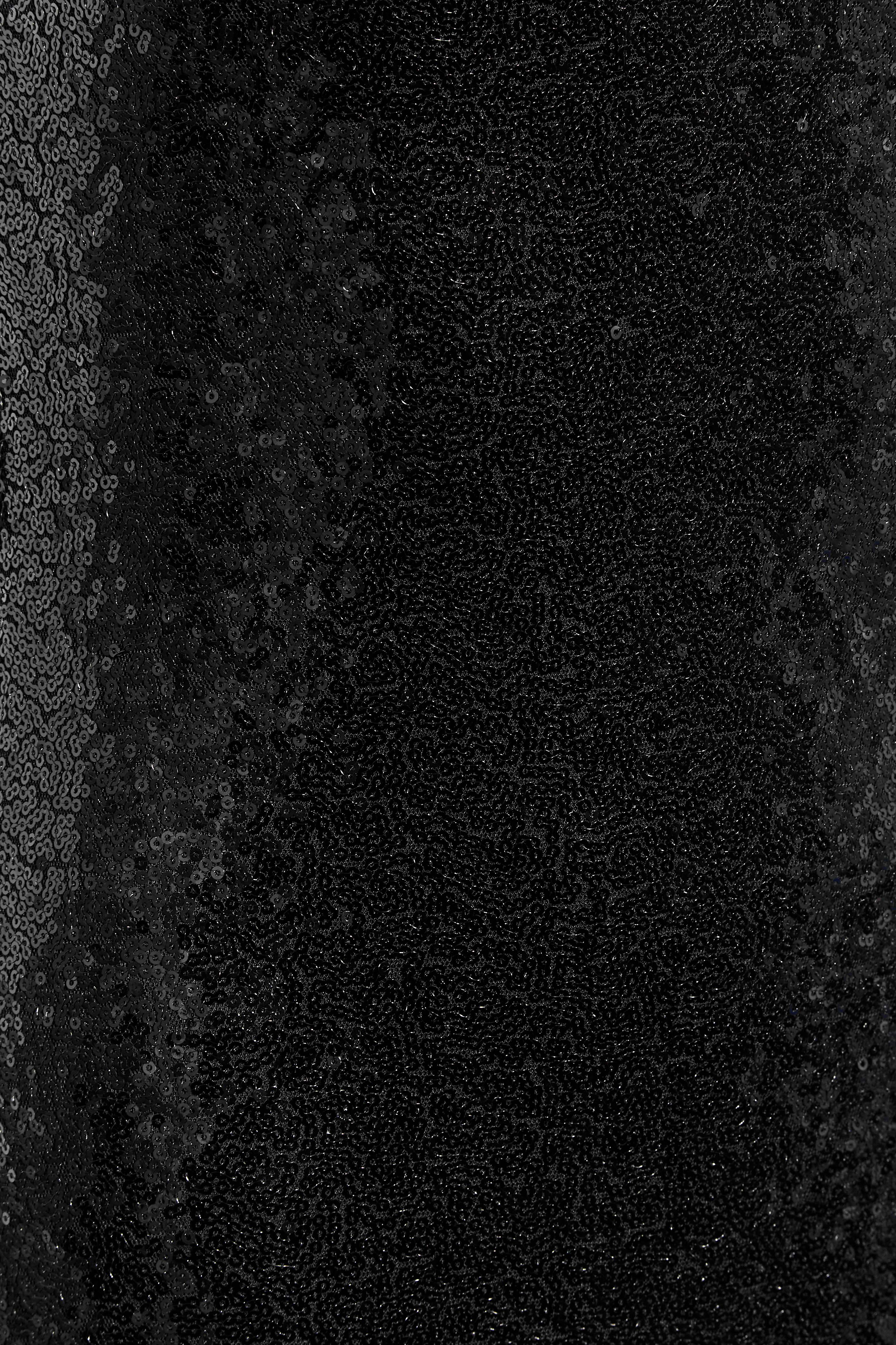 Petite Black Sequin Chain Strap Dress | PixieGirl 5