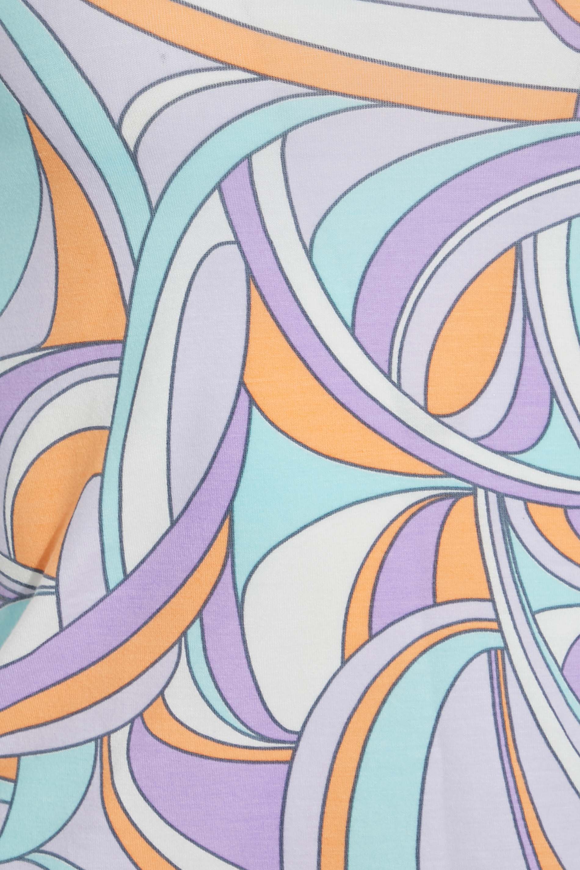 Petite Lilac Purple Swirl Print Halter Neck Top | PixieGirl 7