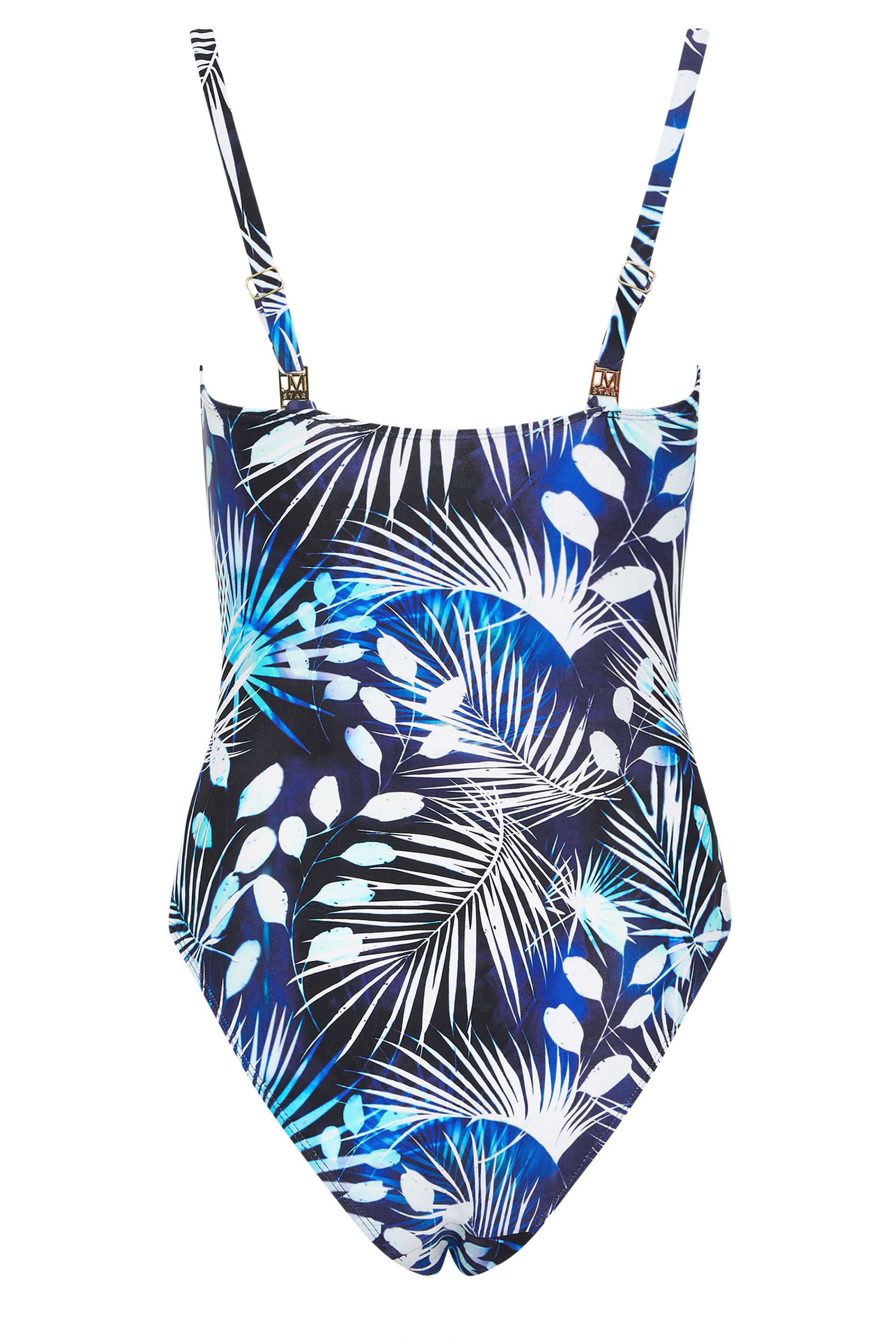 STAR Blue Tropical Palm Tummy Control Swimsuit | StarByJM 8