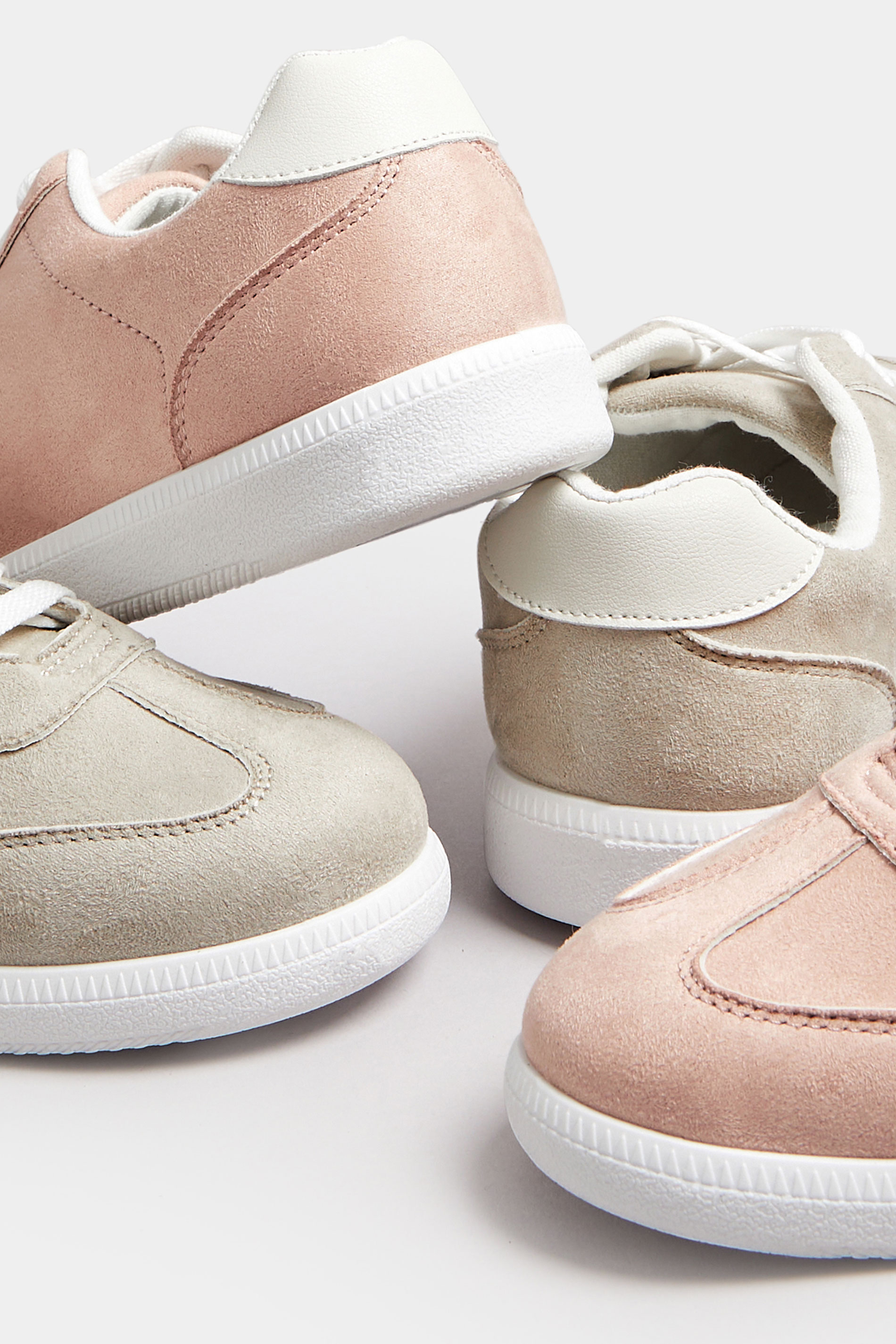 Grey Retro Trainers In Extra Wide EEE Fit | Yours Clothing 7